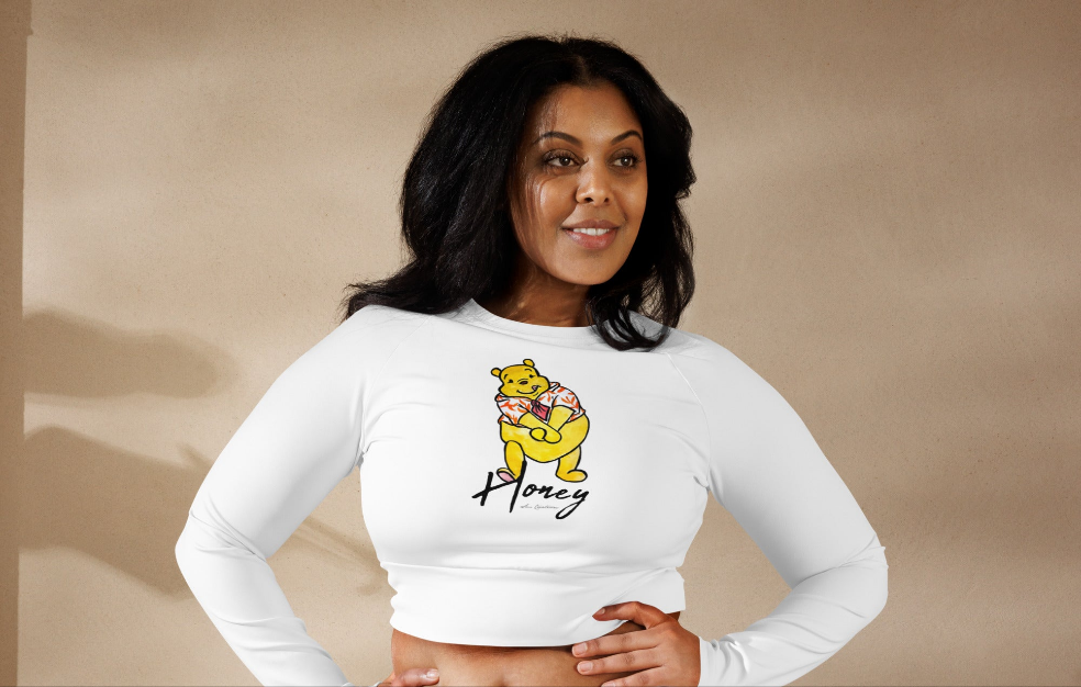 Haut court à manches longues en matières recyclées '' Honey'' Edition limitée 2025