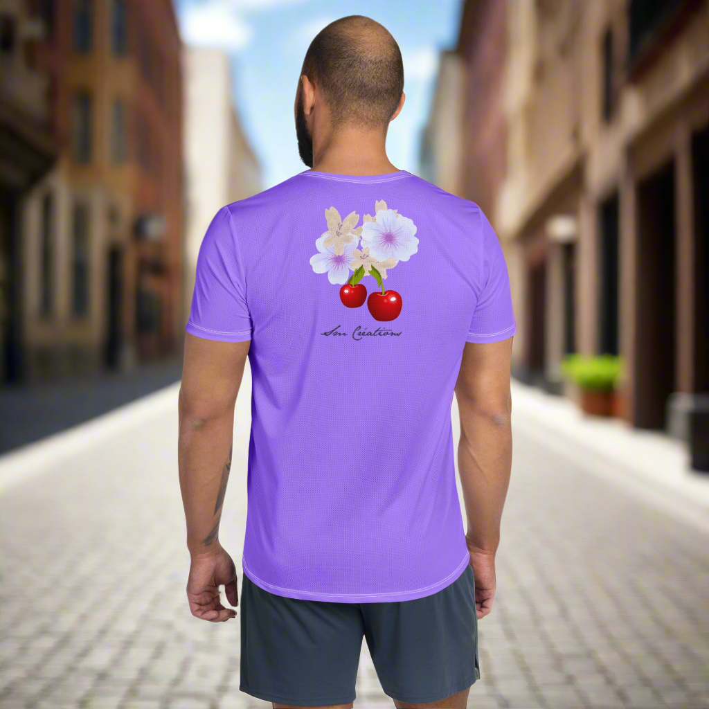 T-shirt de sport homme "Cerise'' Coloris Violine Edition 2025