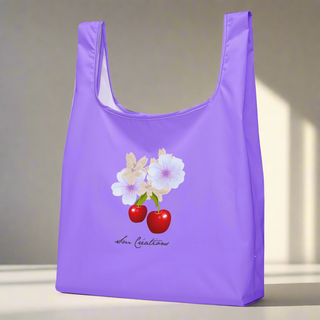 Sac en tissus souple '' cerise coloris Violine'' Edition 2025