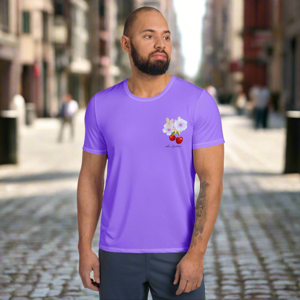 T-shirt de sport homme "Cerise'' Coloris Violine Edition 2025