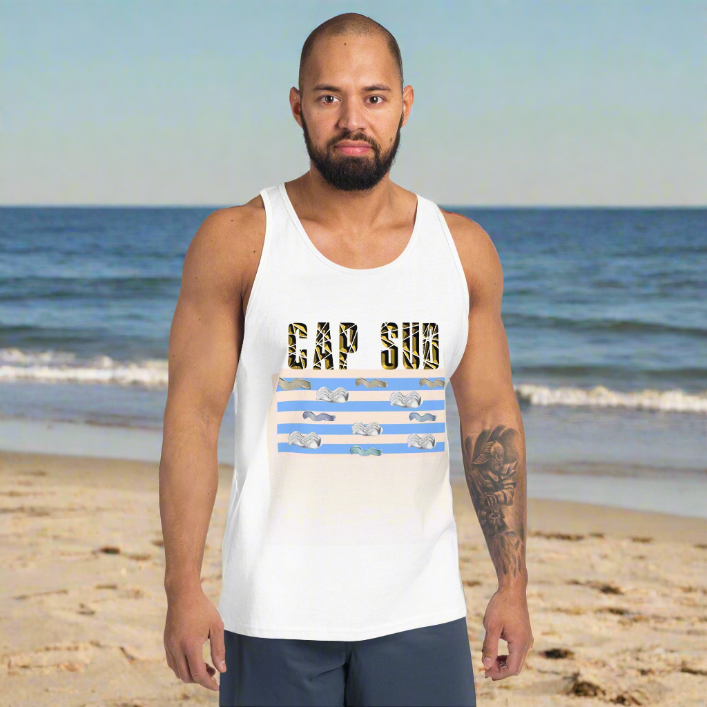 Débardeur pour homme ''Crème solaire'' Summer Vibes 2025 Été