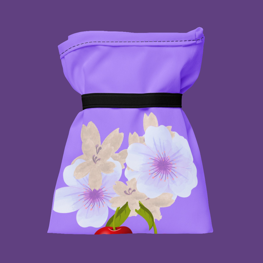 Sac en tissus souple '' cerise coloris Violine'' Edition 2025