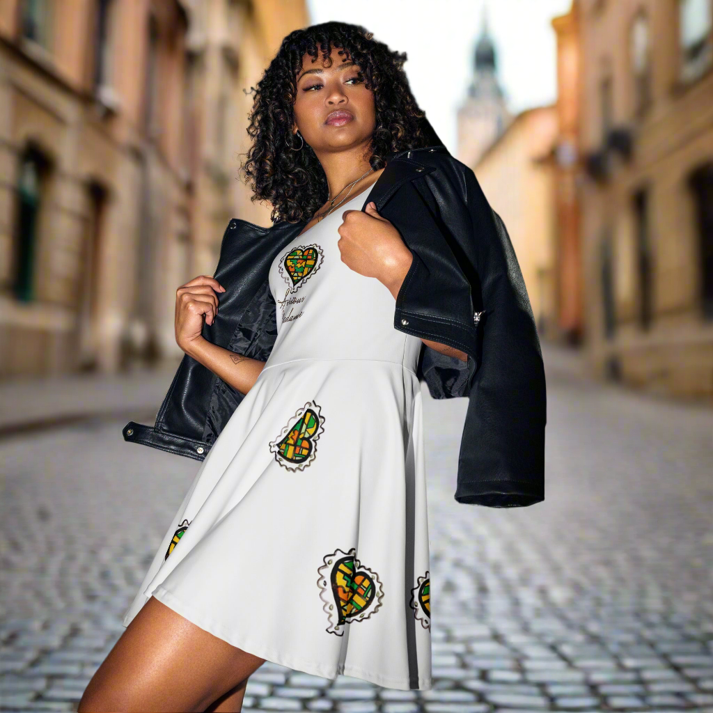 Robe Midi '' Serious Madame'' Été 2025 Paint Style / Croquise Heart