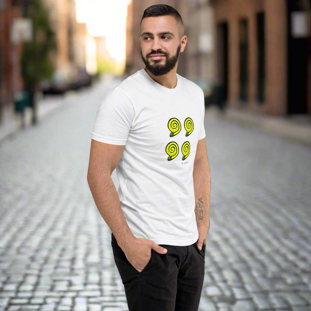 T-shirt Homme à Manches Courtes 100% Coton ''Coquillages''Édition 2025