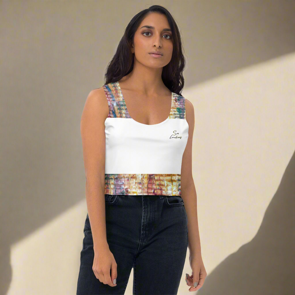 Crop-top Coupé et Cousu par Sublimation ''Painting Vibes'' Automne 2025