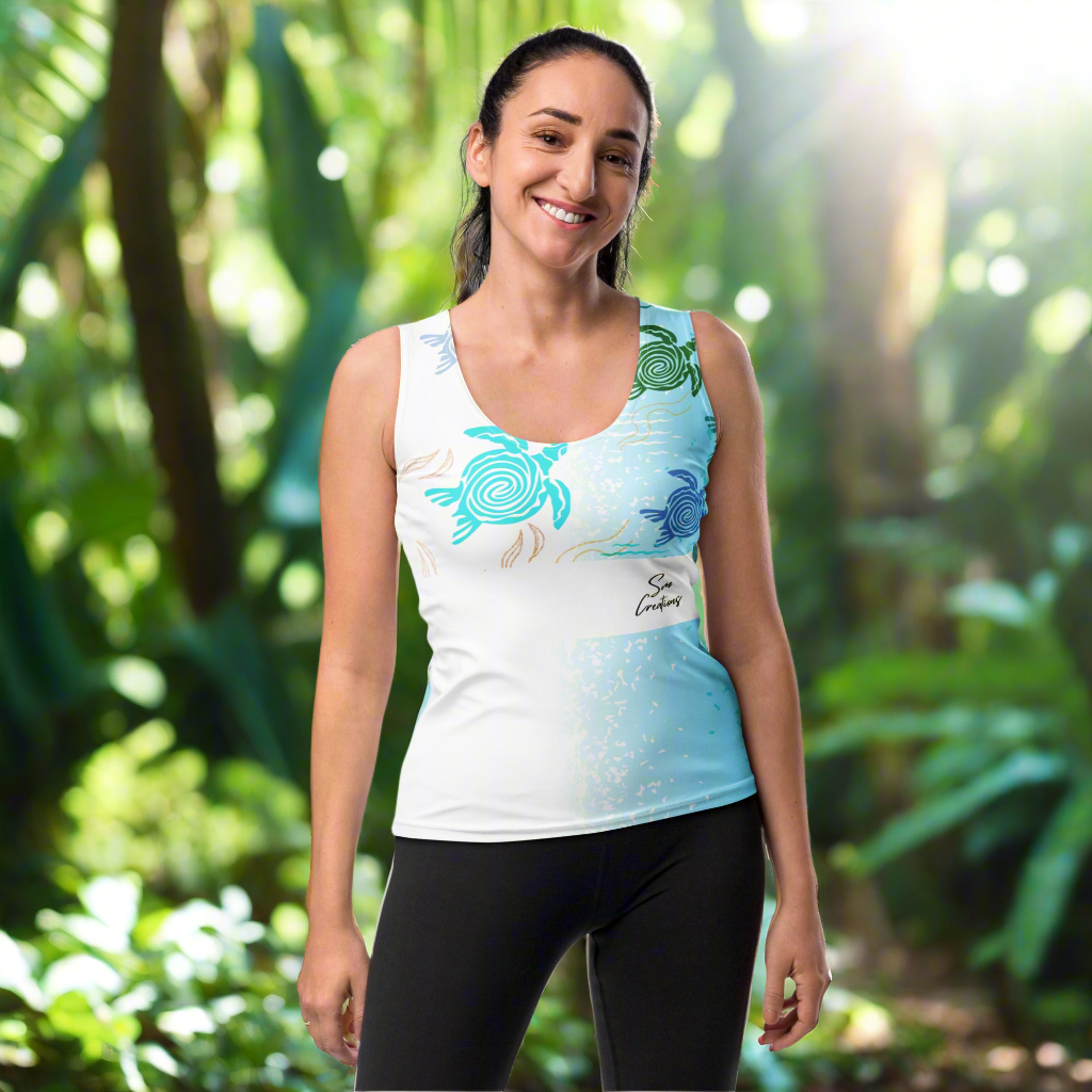Débardeur Coupé et Cousu par Sublimation ''Tortue de mer'' Été 25'