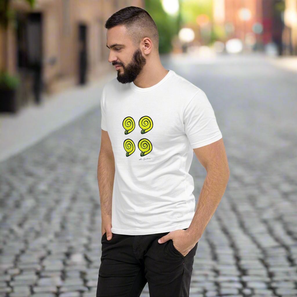 T-shirt Homme à Manches Courtes 100% Coton ''Coquillages''Édition 2025