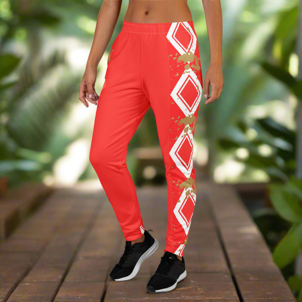 Pantalon de Jogging pour Femme matière recyclée ''Losanges en block'' Été 2025