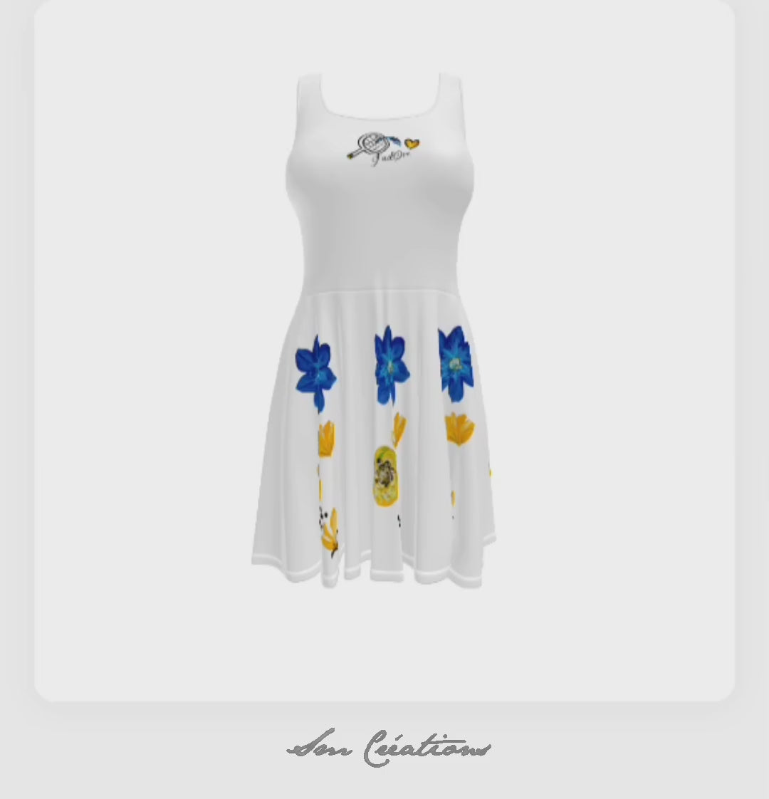 Robe Patineuse à '' J'adore'' Printemps Été 2025