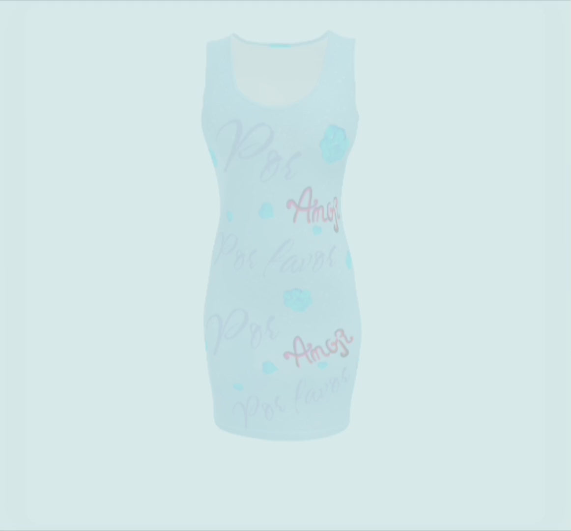 Robe Slim Bleu D'Été ''Por Amor'' Summer Times 2025