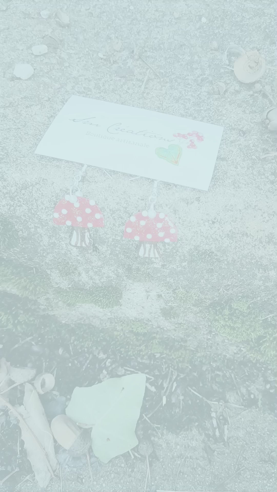 Boucle d'oreille | Arte 95% Naturelle | Artisanale ''Gnonsgnons''