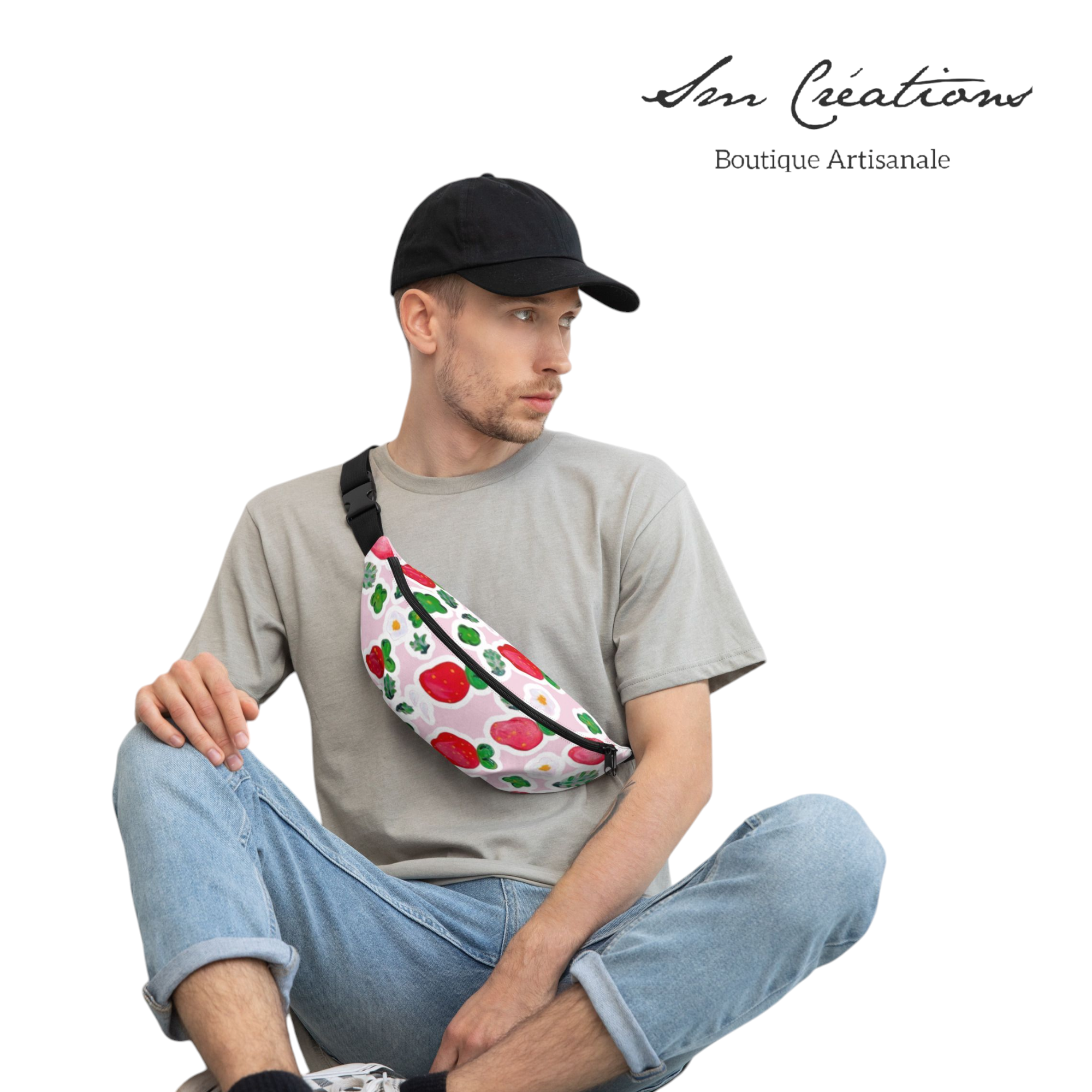 Sacoche de type ceinture à zip "Douceur de printemps" Sm Creations - Spring/ Summer 2025