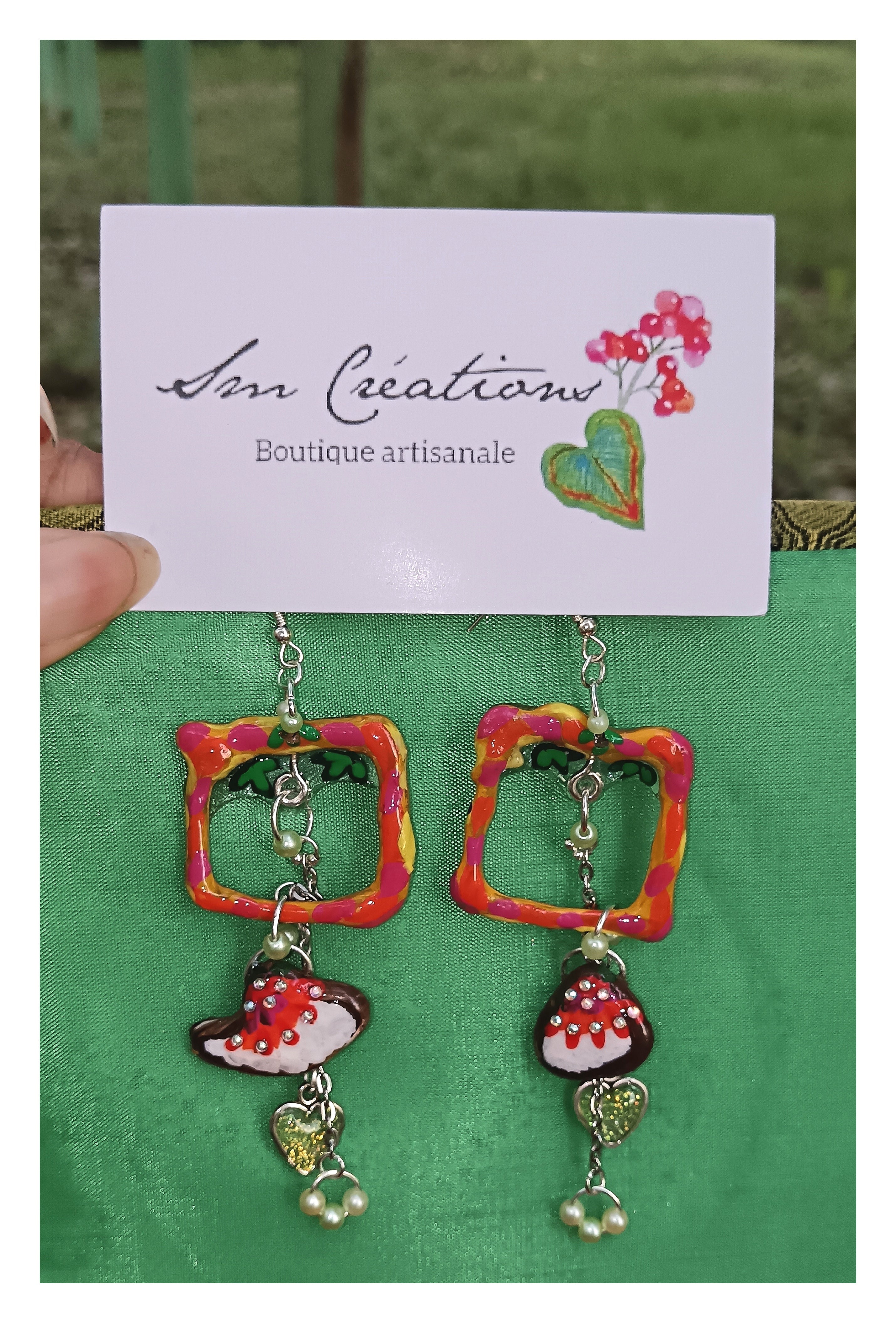 Boucle d'oreille Arte| ''Stop รฉcran '' 95% Naturelle