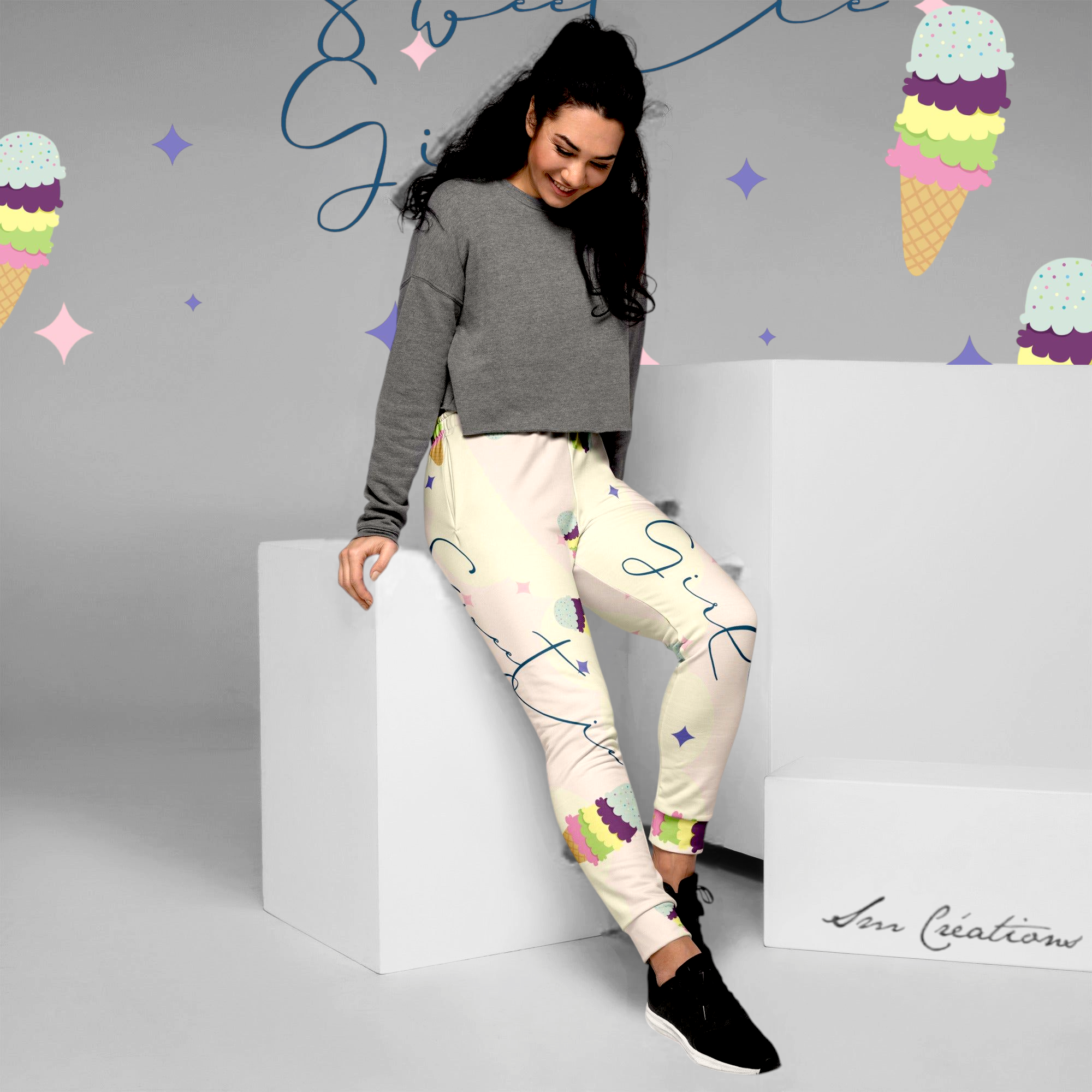 Pantalon de Jogging Matière recyclée pour Femme ''Sweetie Girl'' Summer 2025