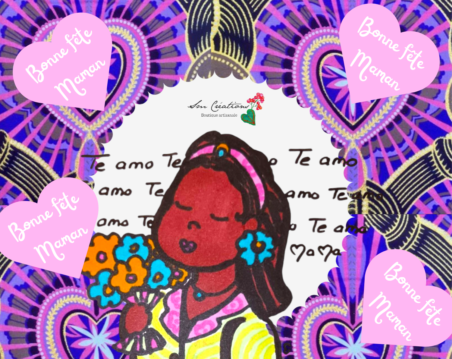 Mug avec anse Idees Cadeaux "Doux Messages" Maxi Format 25 oz - Design Personnage "Petite Mama"2025