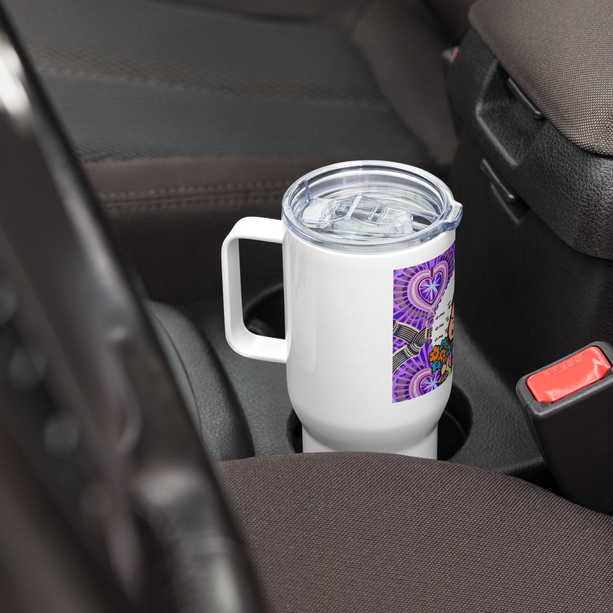 Mug Grande Taille 25oz avec anse Idees Cadeaux "Doux Message" Design Personnage "Petite Mama"2025