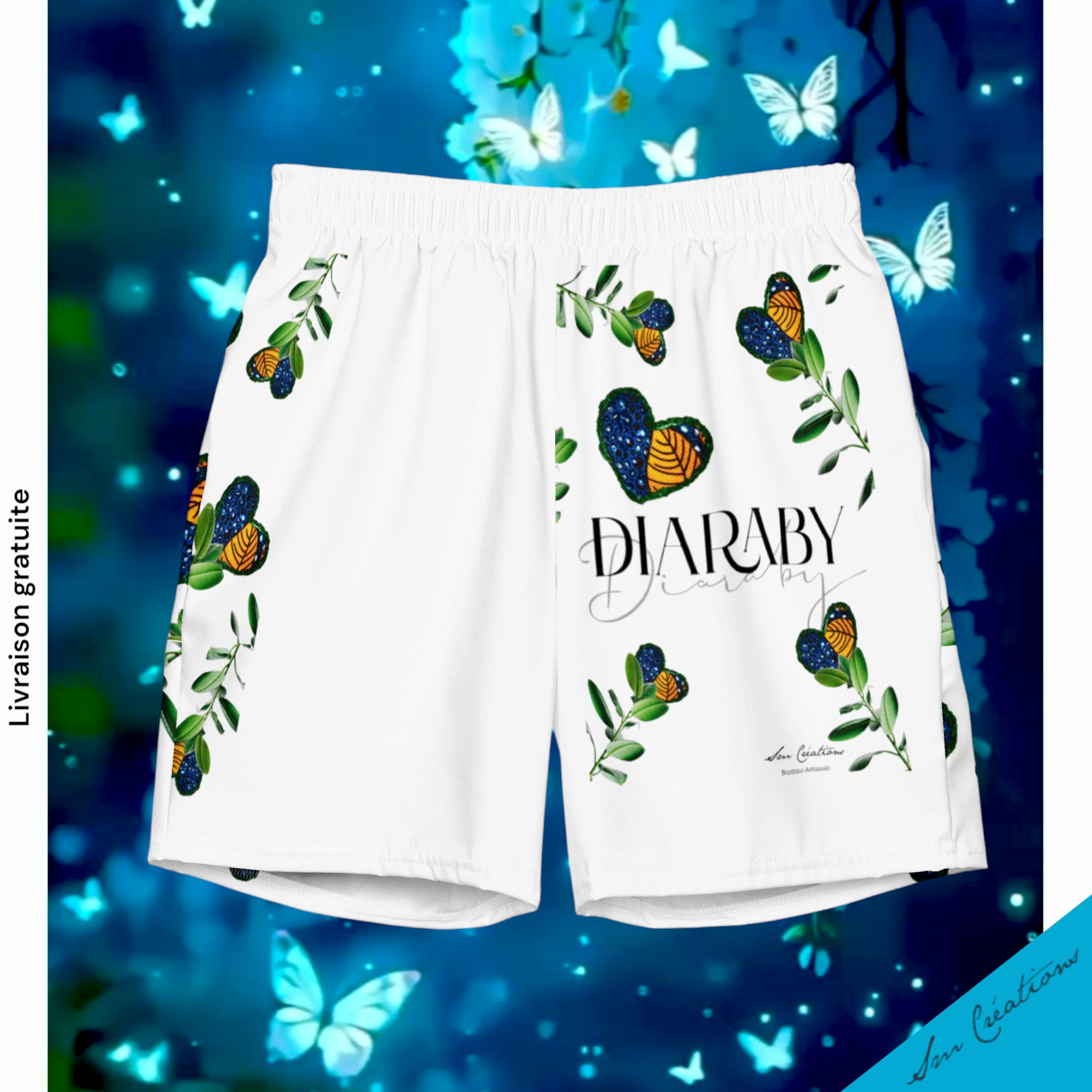 Short de bain Men/ Matière recyclé ''Diaraby'' Summer 2025