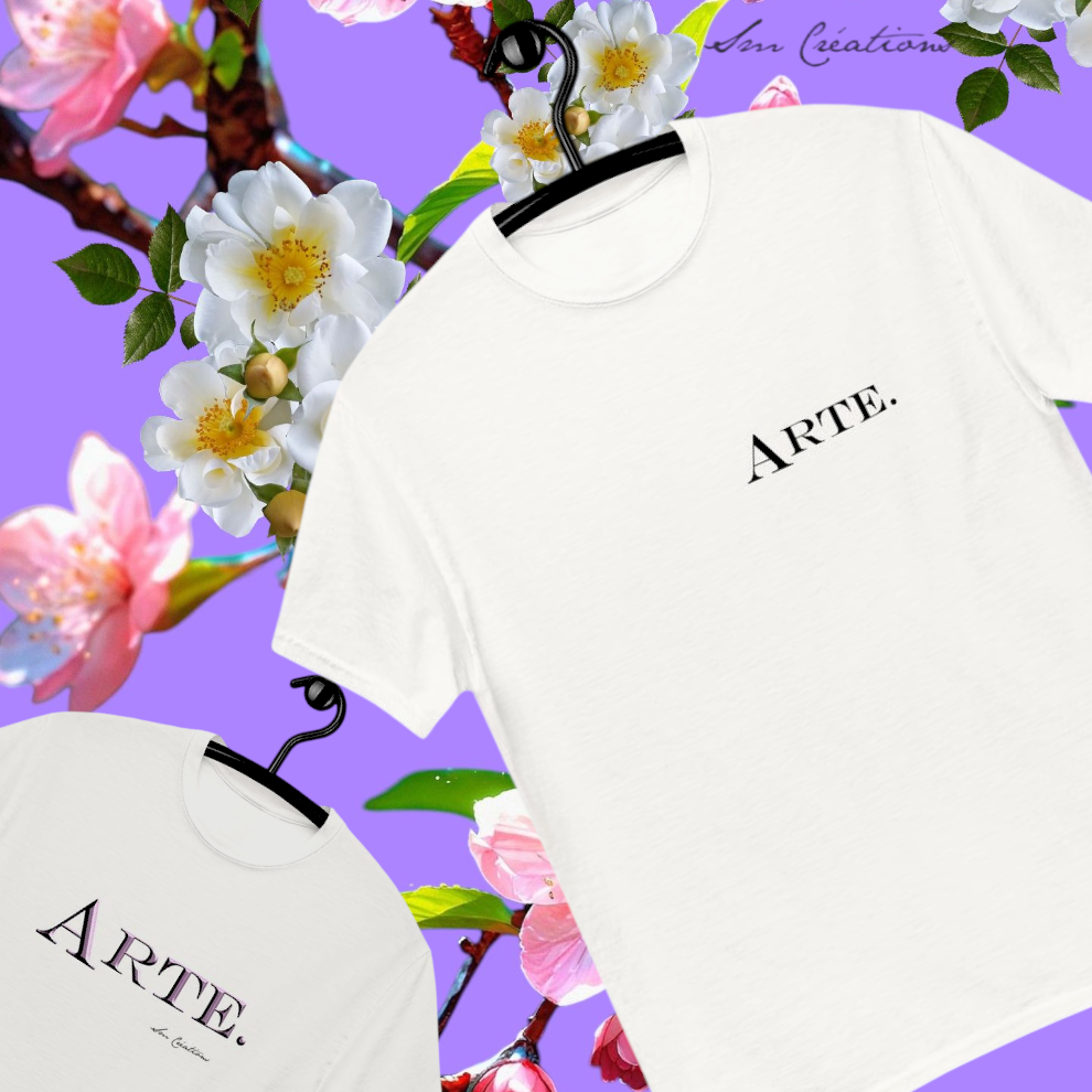 T-shirt classique unisexe 100% Coton '' Tendance Message - Arte''Edition 2025