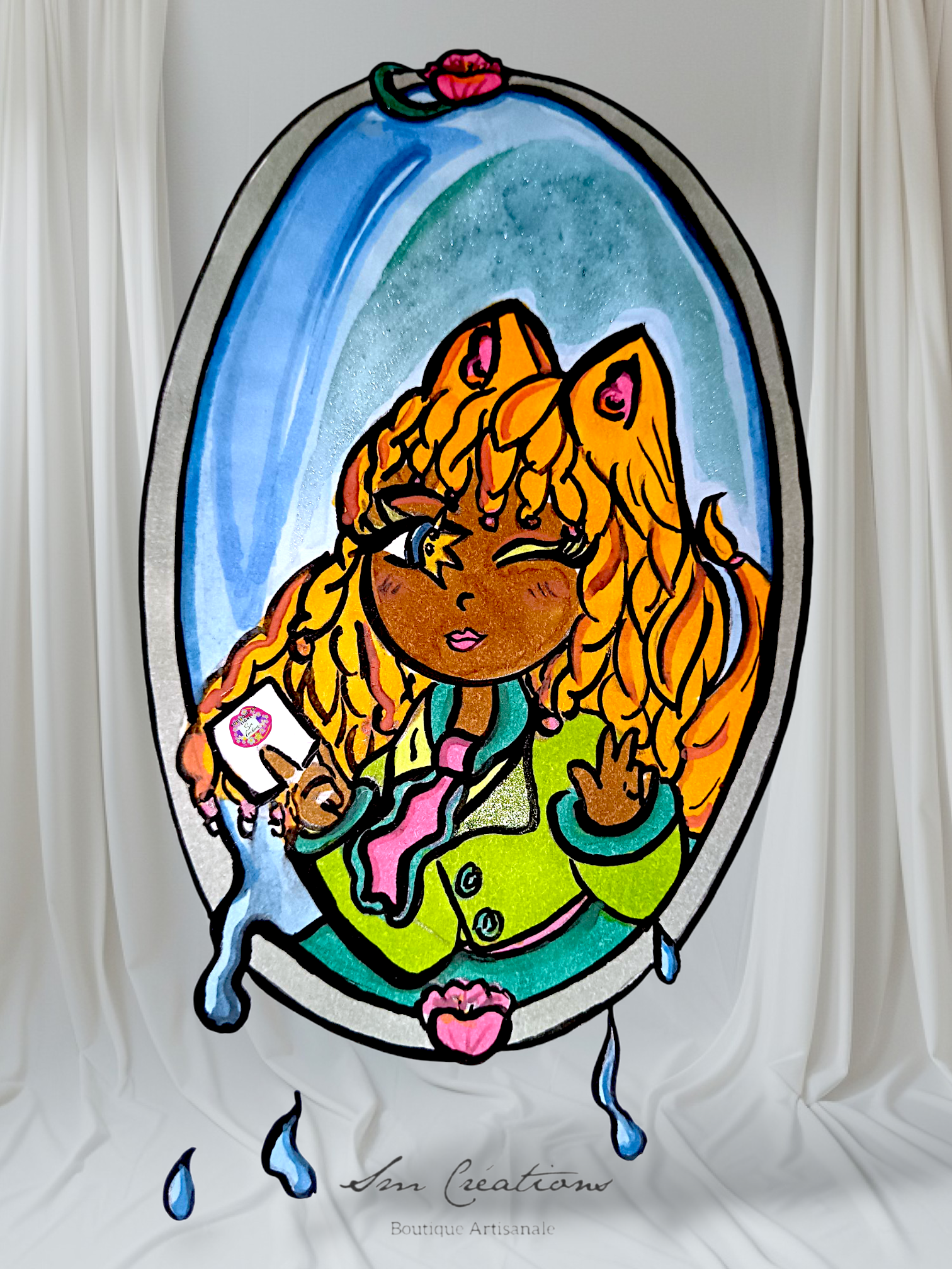 Boucle d'oreille Arte| 95% naturel | Handmade with ๐