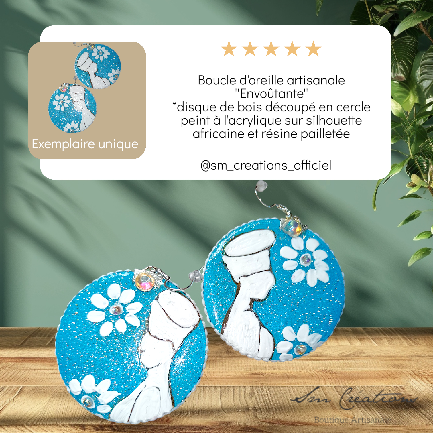 Boucle d'oreille créoles artisanales | Sélection Arte | Silhouette Edition 2025/2026