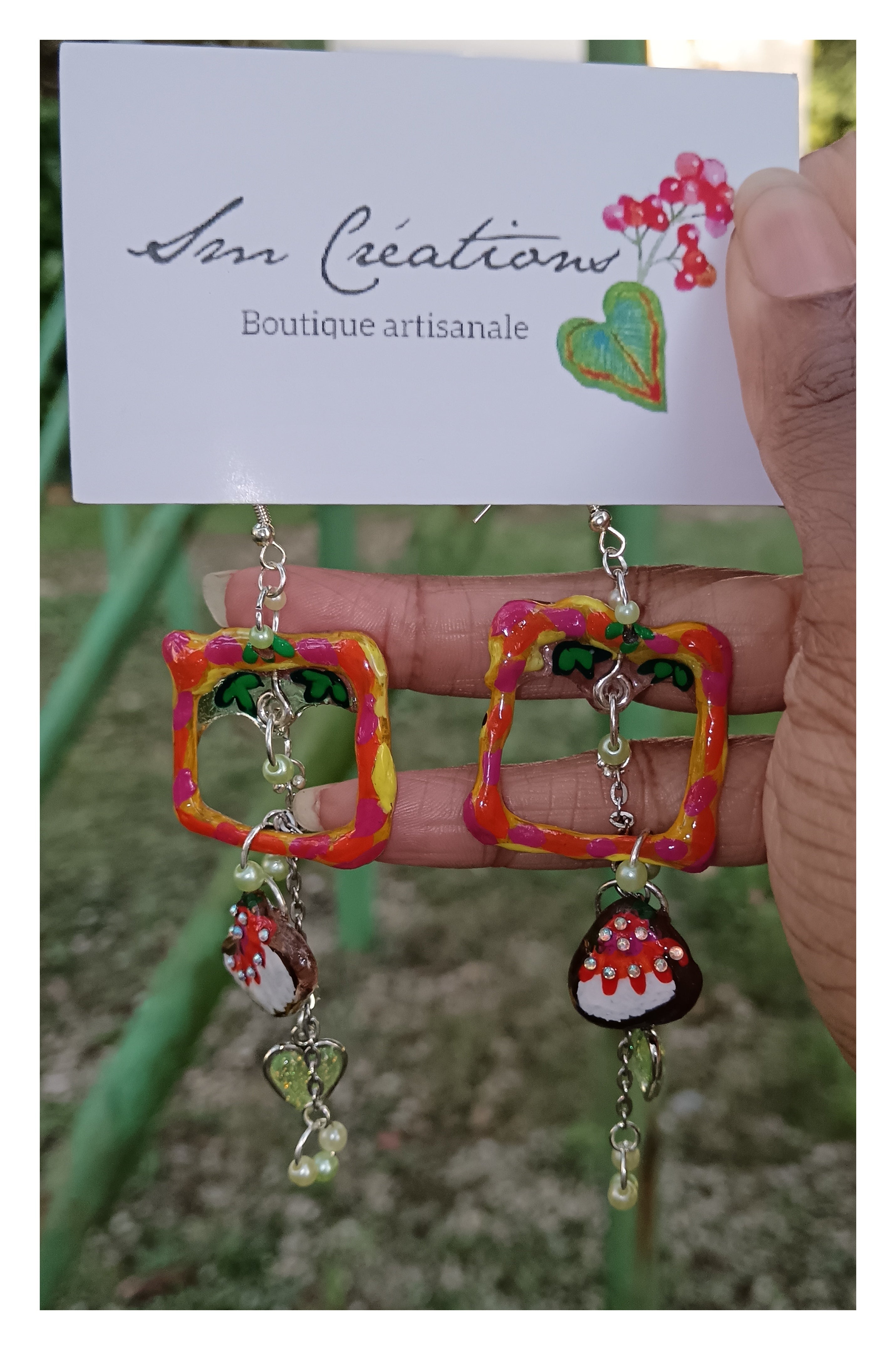 Boucle d'oreille Arte| ''Stop รฉcran '' 95% Naturelle