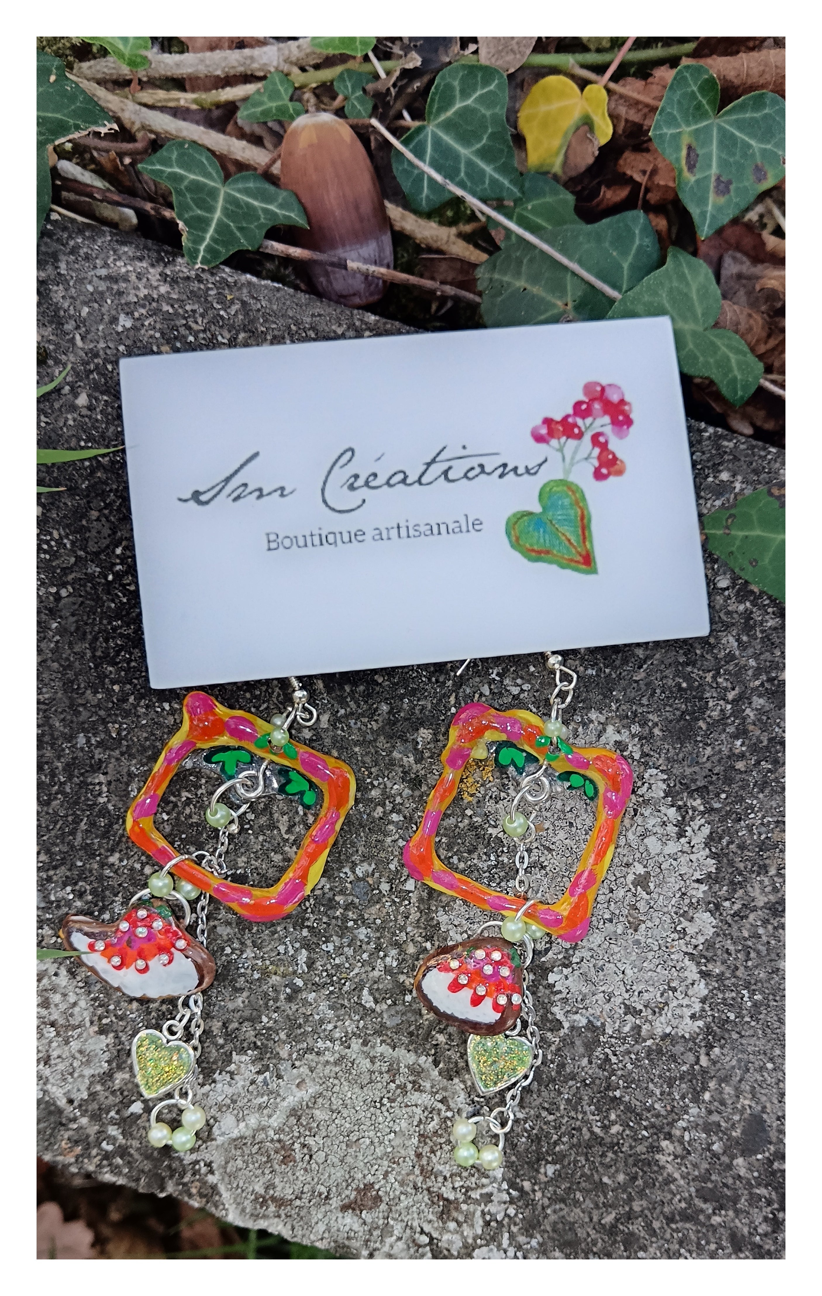 Boucle d'oreille Arte| ''Stop รฉcran '' 95% Naturelle