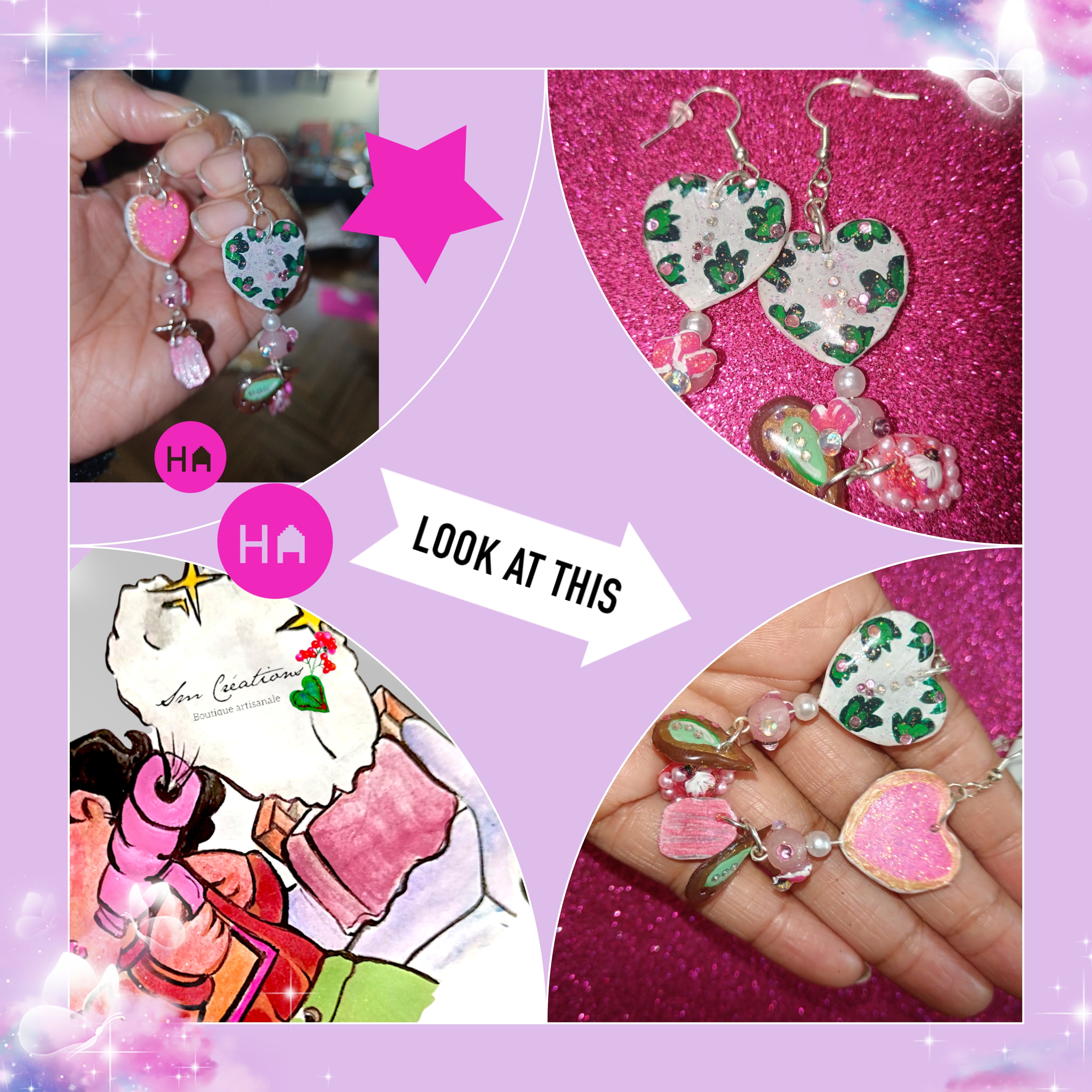 Boucle d'oreille Arte ''Célestine'' | 95% Naturel