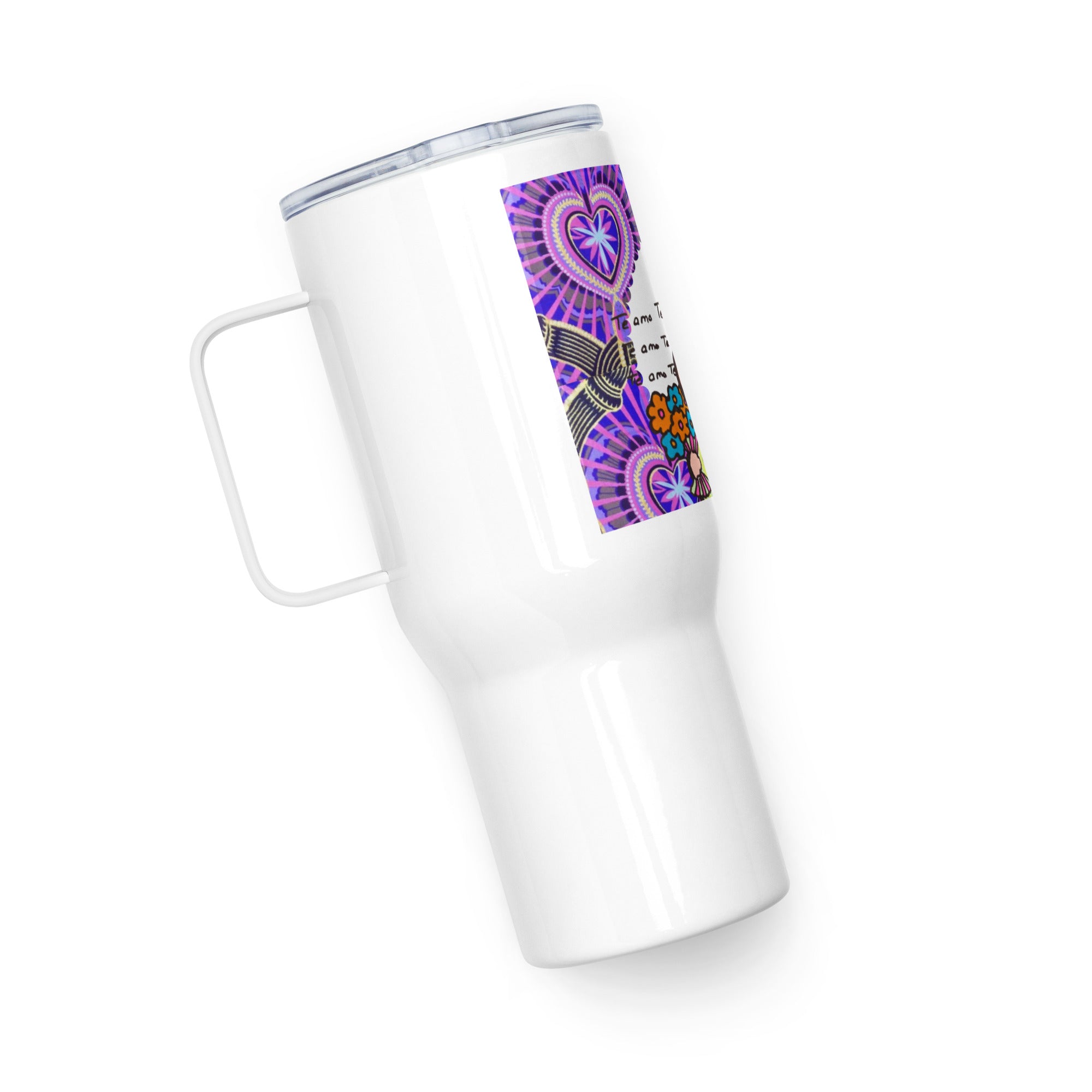 Mug Grande Taille 25oz avec anse Idees Cadeaux "Doux Message" Design Personnage "Petite Mama"2025