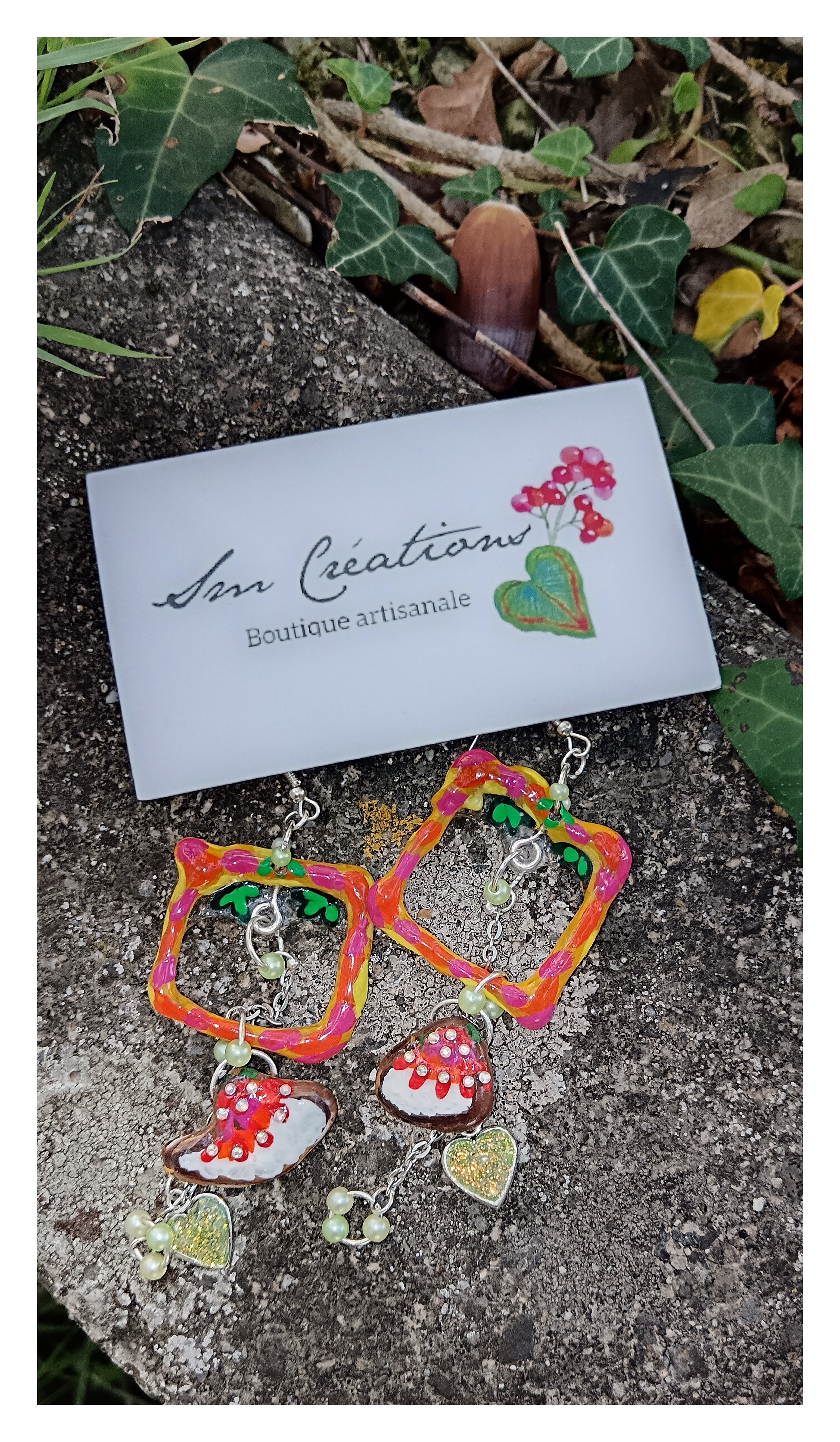 Boucle d'oreille Arte| ''Stop รฉcran '' 95% Naturelle