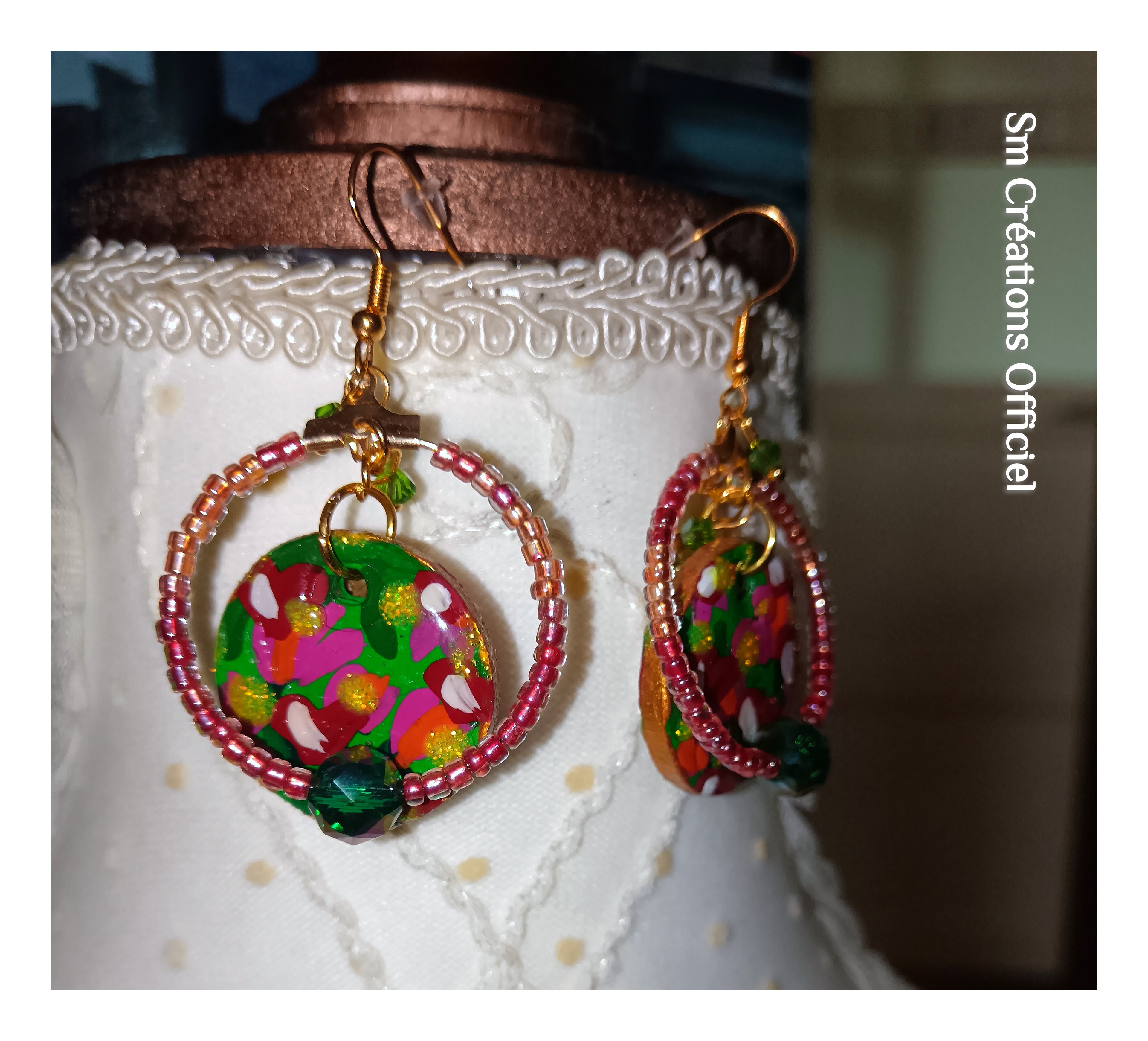 Boucle d'oreille artisanale ''Confetti'' | Edition 2025