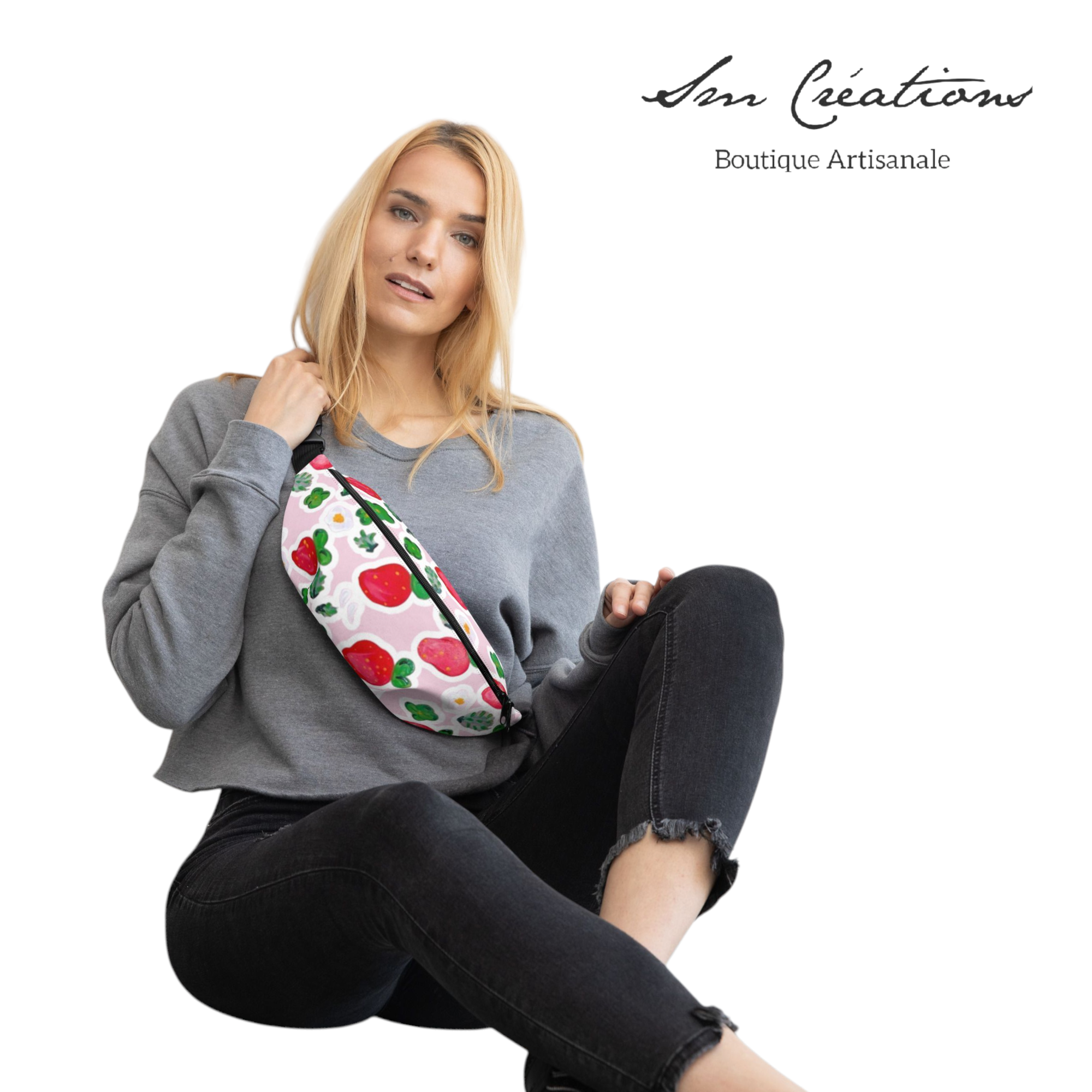 Sacoche de type ceinture à zip "Douceur de printemps" Sm Creations - Spring/ Summer 2025