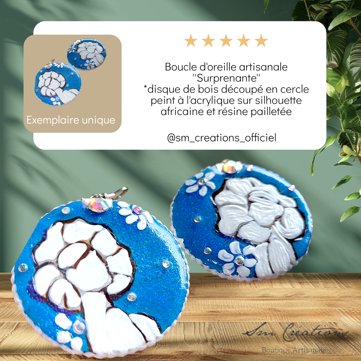 Boucle d'oreille créoles artisanales | Sélection Arte | Silhouette Edition 2025/2026