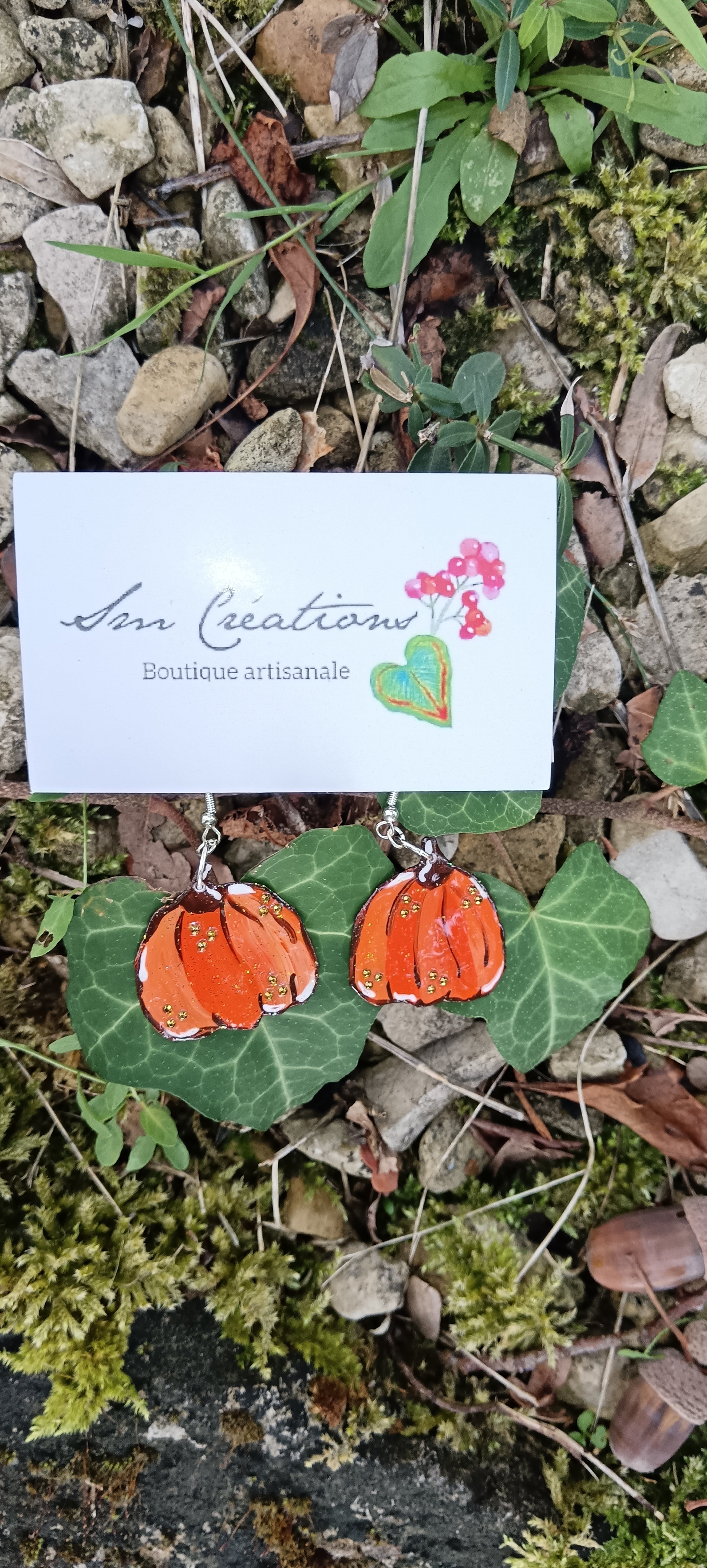 Boucle d'oreille Arte | ''Citrouillette'' | 95%Natural