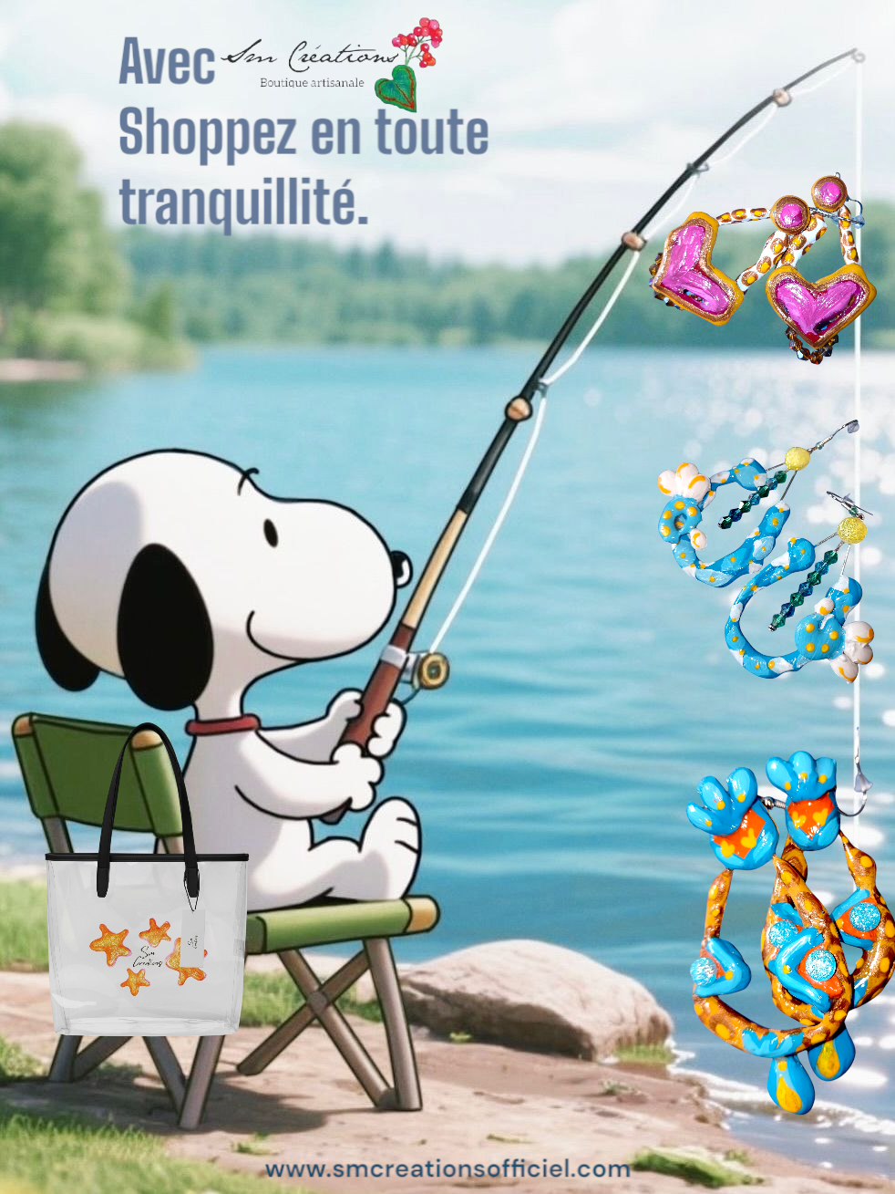 Boucle d'oreille Categorie Art Capsule ''Minnie Choux'' Summer 2025 en gomme d'arabique/ acrylic paint