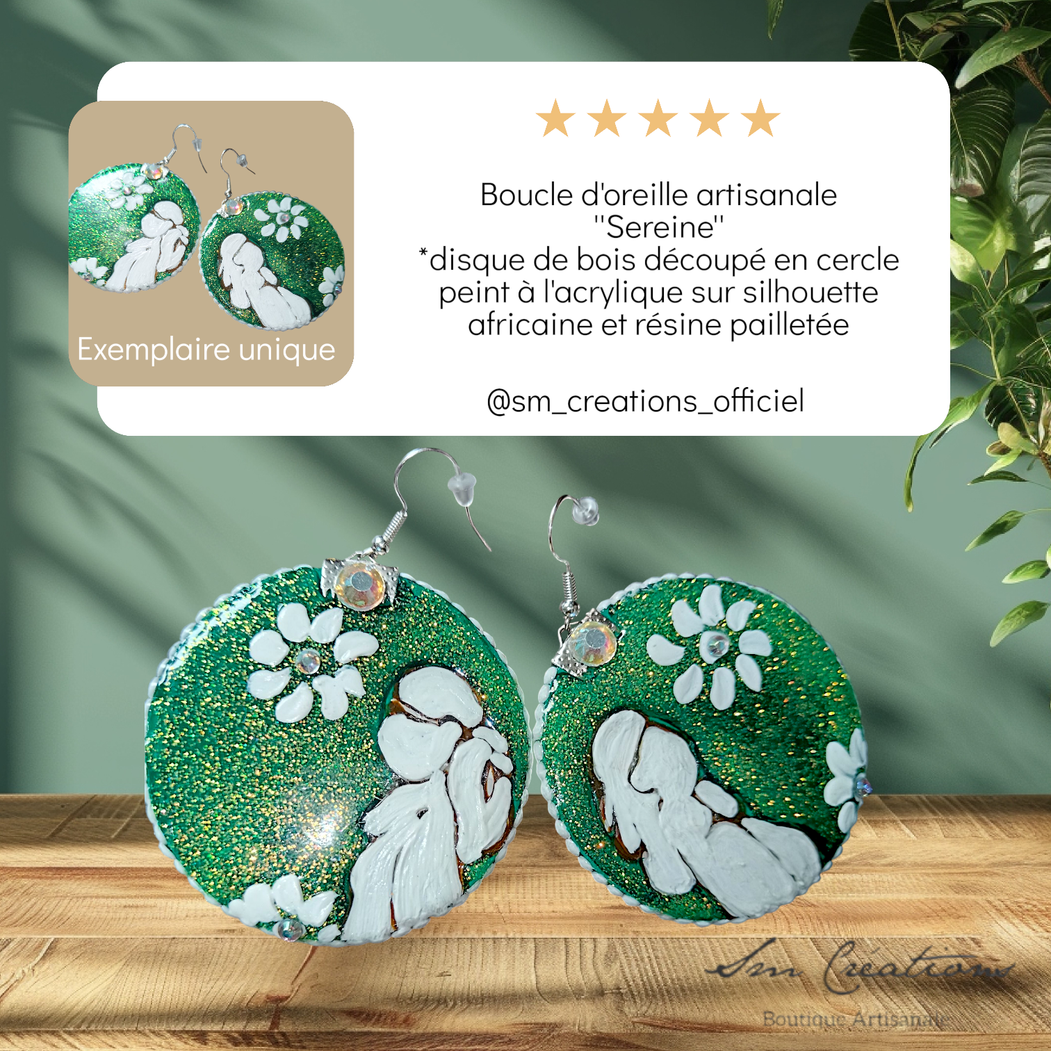 Boucle d'oreille créoles artisanales | Sélection Arte | Silhouette Edition 2025/2026