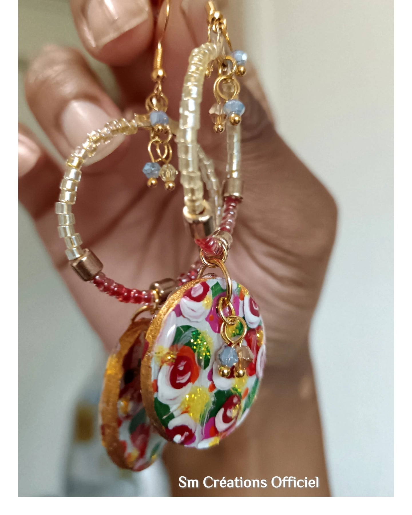 Boucle d'oreille artisanale ''Yoghurt'' | Edition 2025