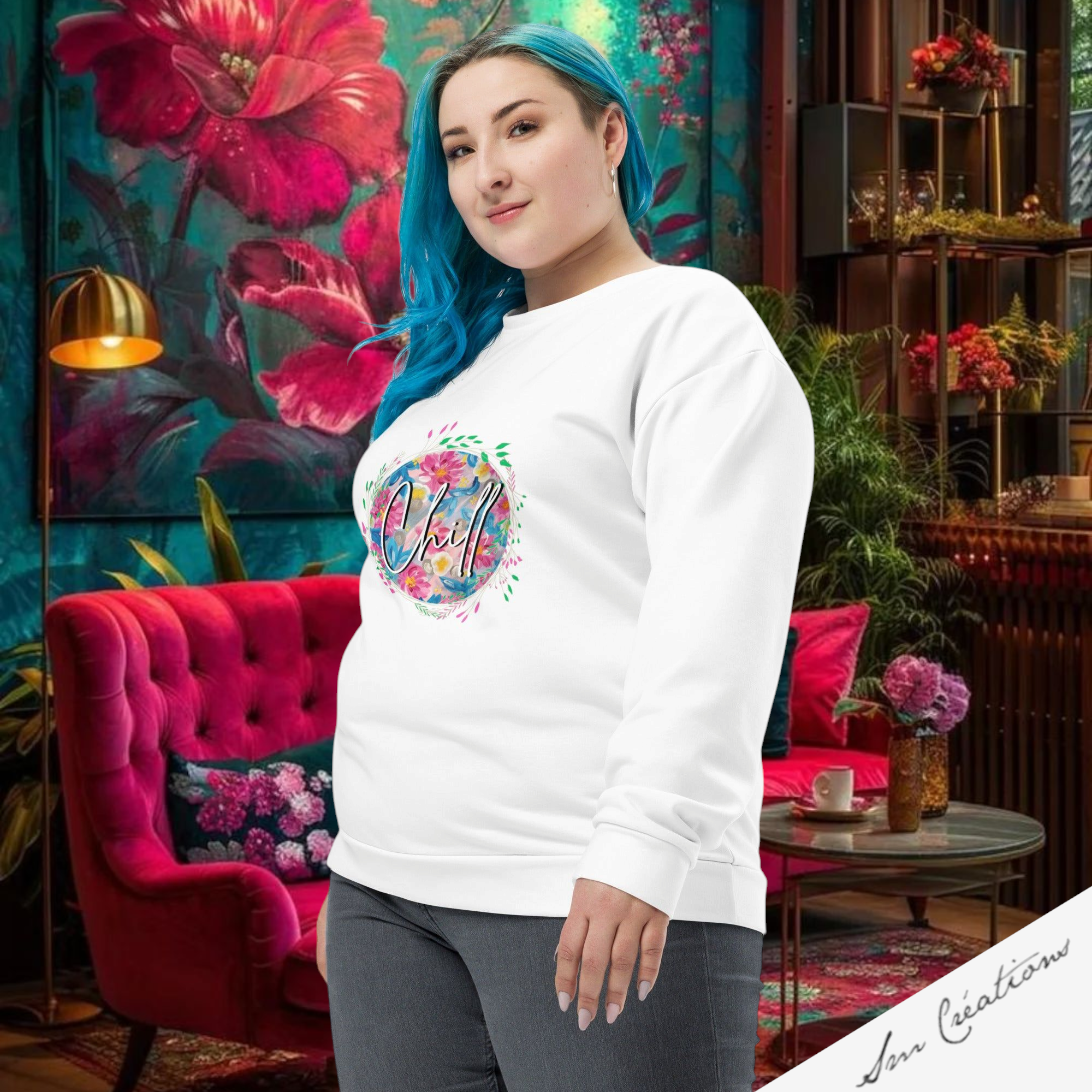 Sweat-Shirt Unisexe ''Chill'' Printemps Été 2025 Tendance Messages