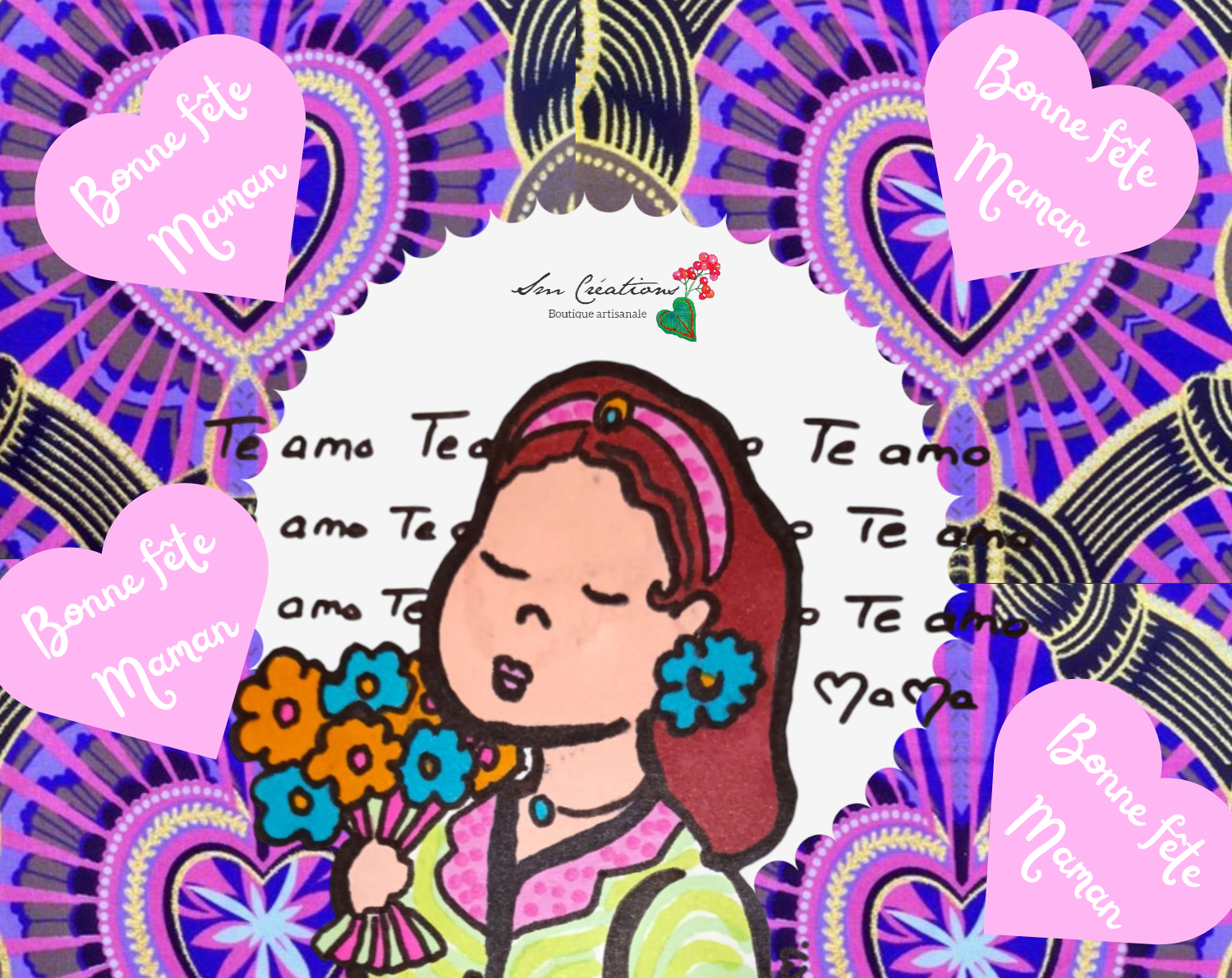 Mug Grande Taille 25oz avec anse Idees Cadeaux "Doux Message" Design Personnage "Petite Mama"2025