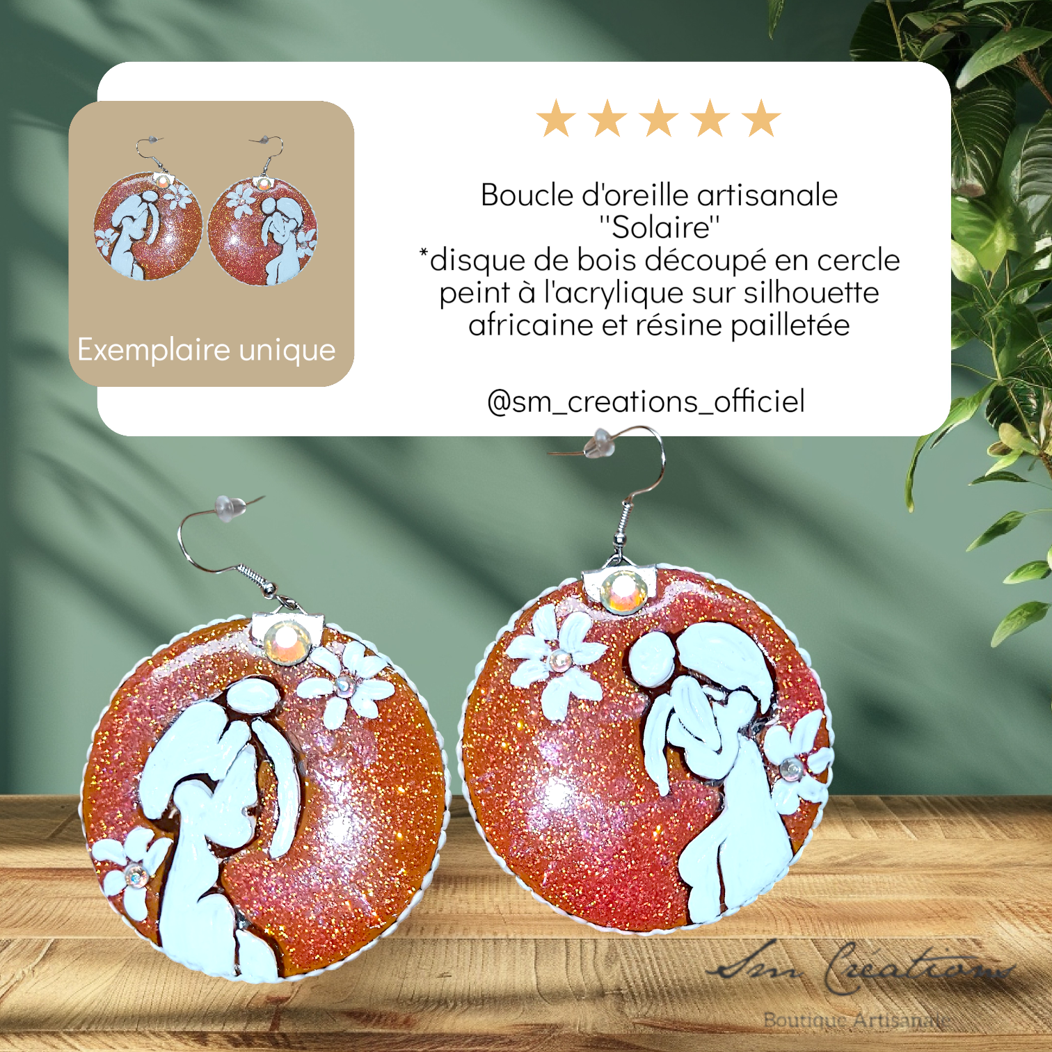 Boucle d'oreille créoles artisanales | Sélection Arte | Silhouette Edition 2025/2026