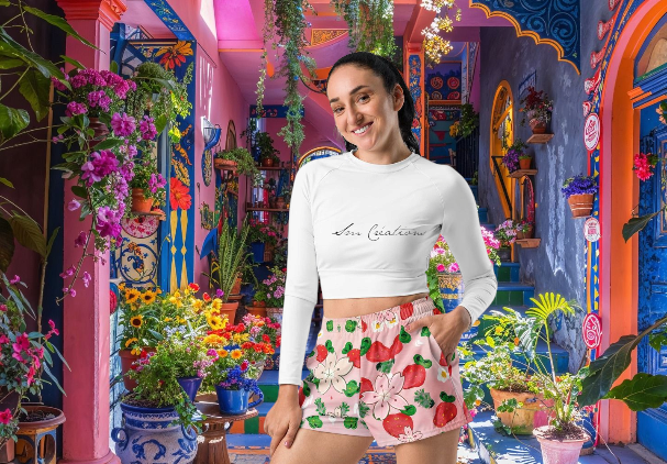 Short Sport/ Bain Woman ''Strawberry'' Summertimes 2025