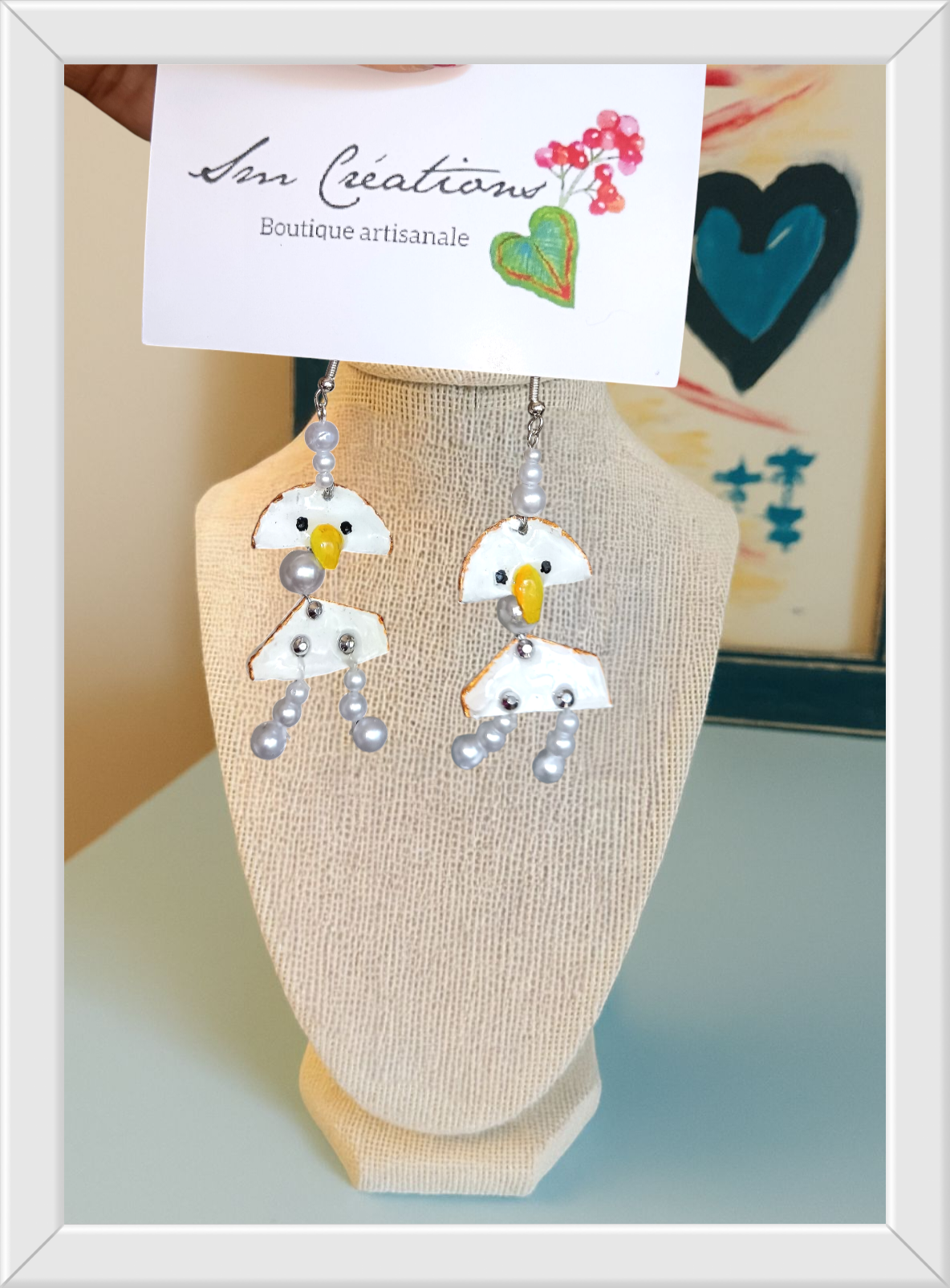 Boucle d'oreille artisanale | Arte| ''Piu Piu'' E25/26