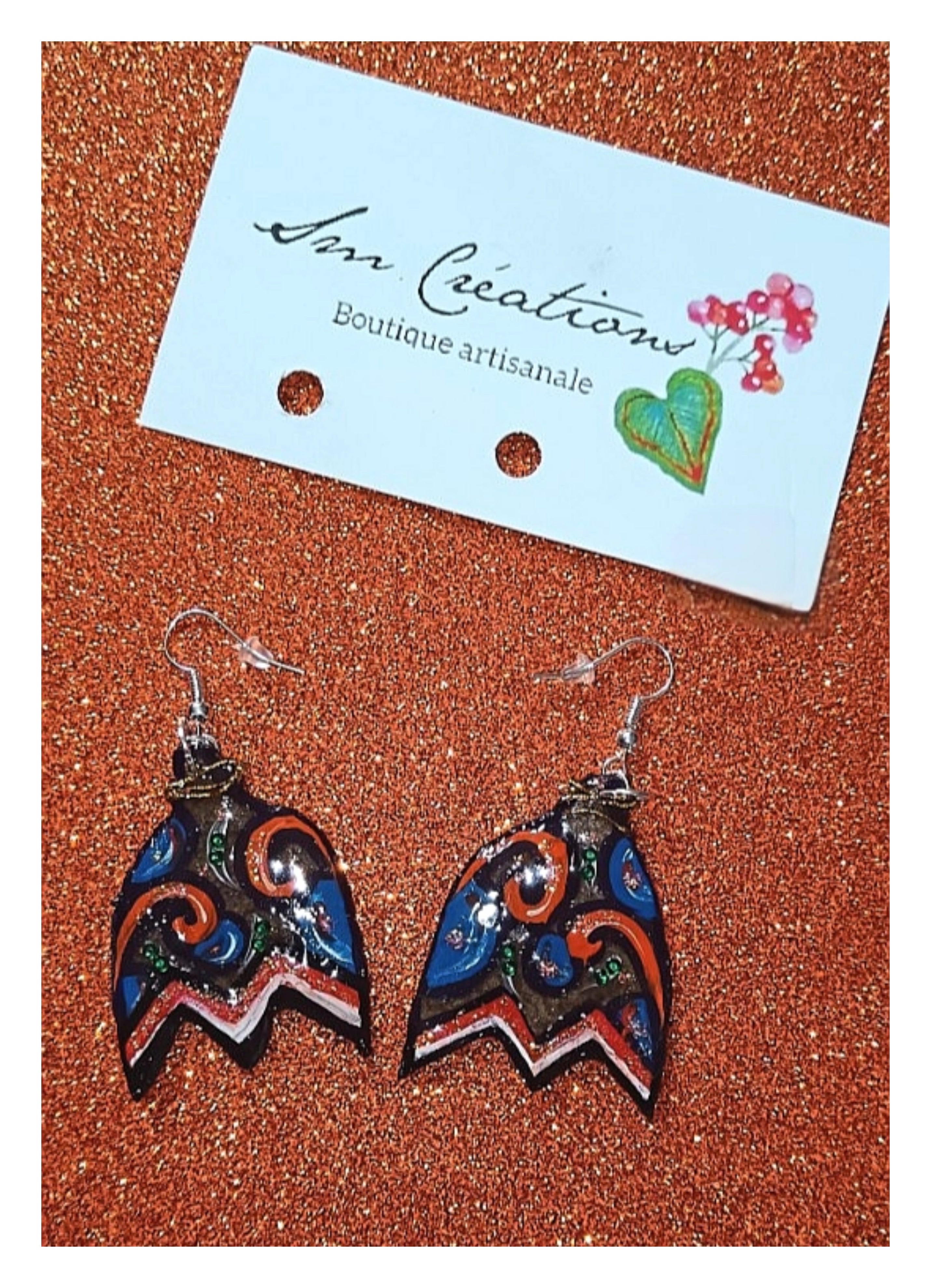 Boucle d'oreille Arte | ''Allô Oui Ne (tkt pas)'' 95% Naturel