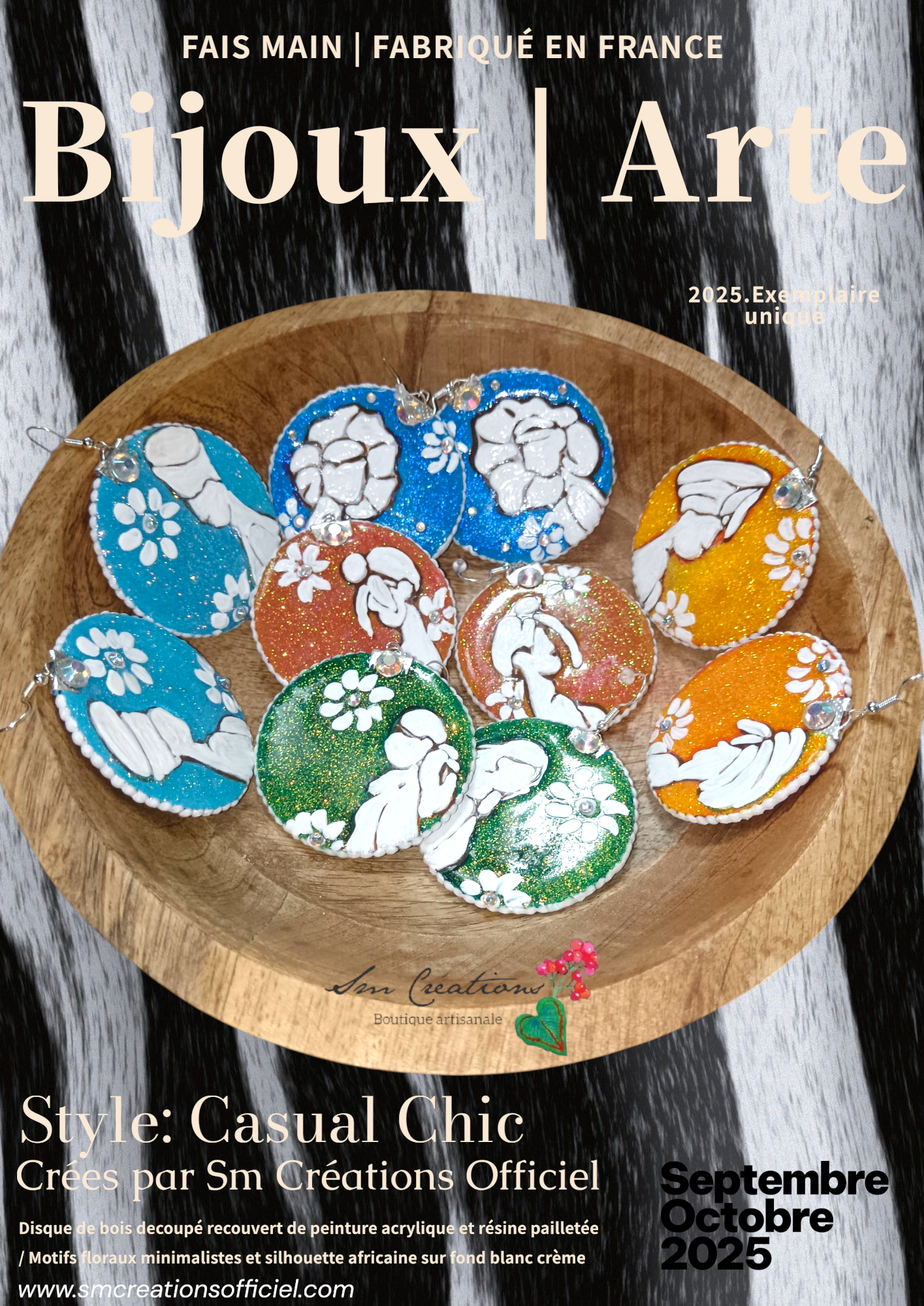 Boucle d'oreille créoles artisanales | Sélection Arte | Silhouette Edition 2025/2026