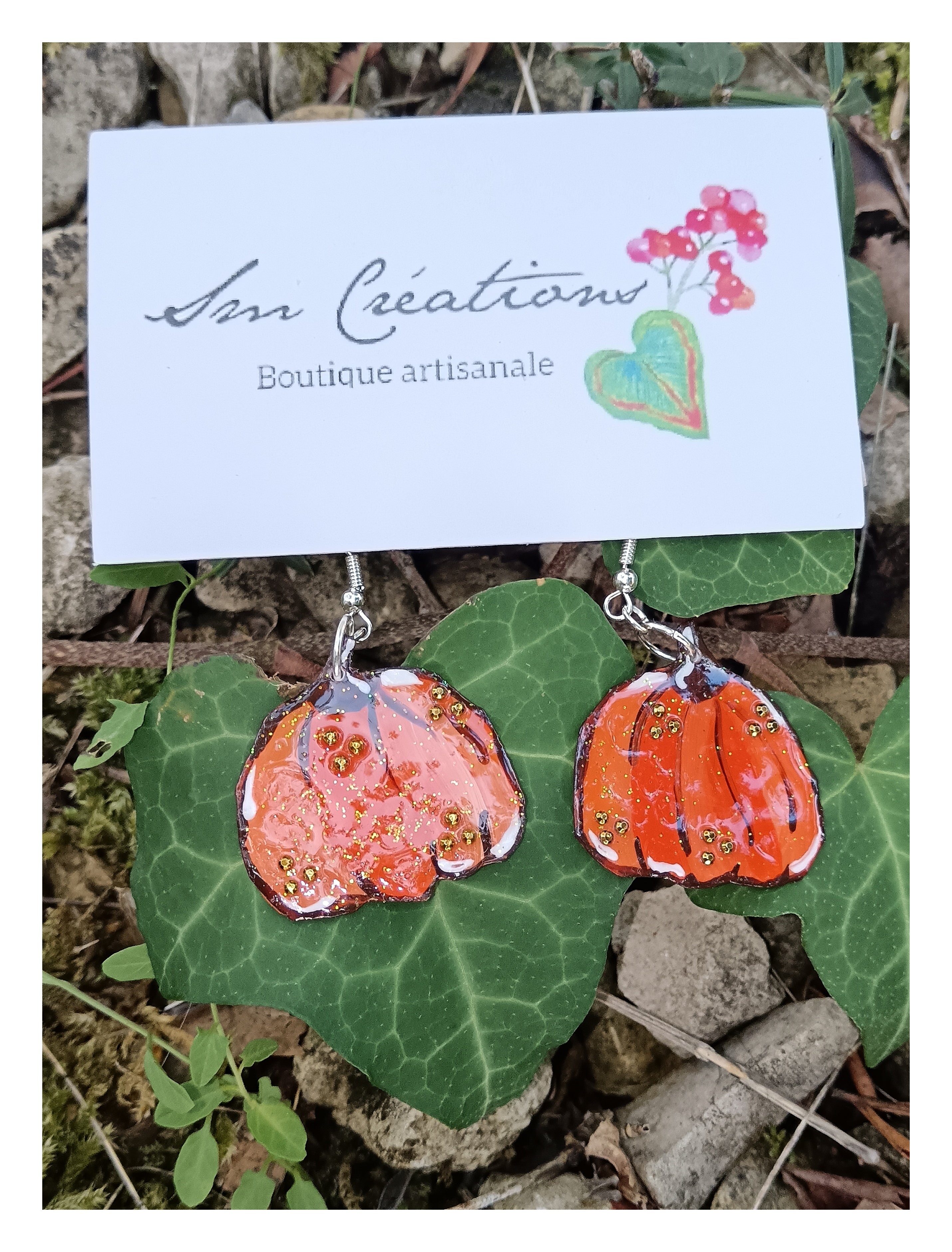 Boucle d'oreille Arte | ''Citrouillette'' | 95%Natural