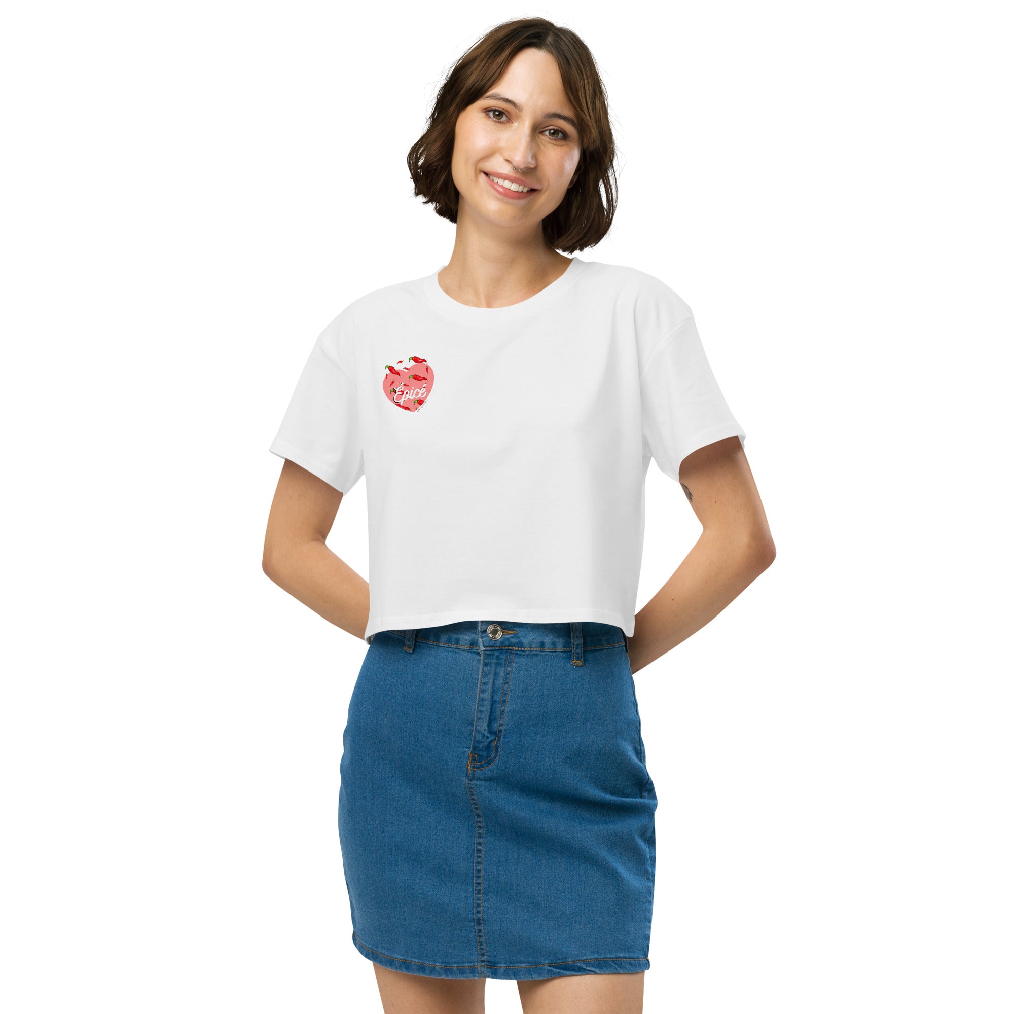 Crop top - Femme "Épicé" Edition limitée Design - Sm Creations 2025 Printemps Été