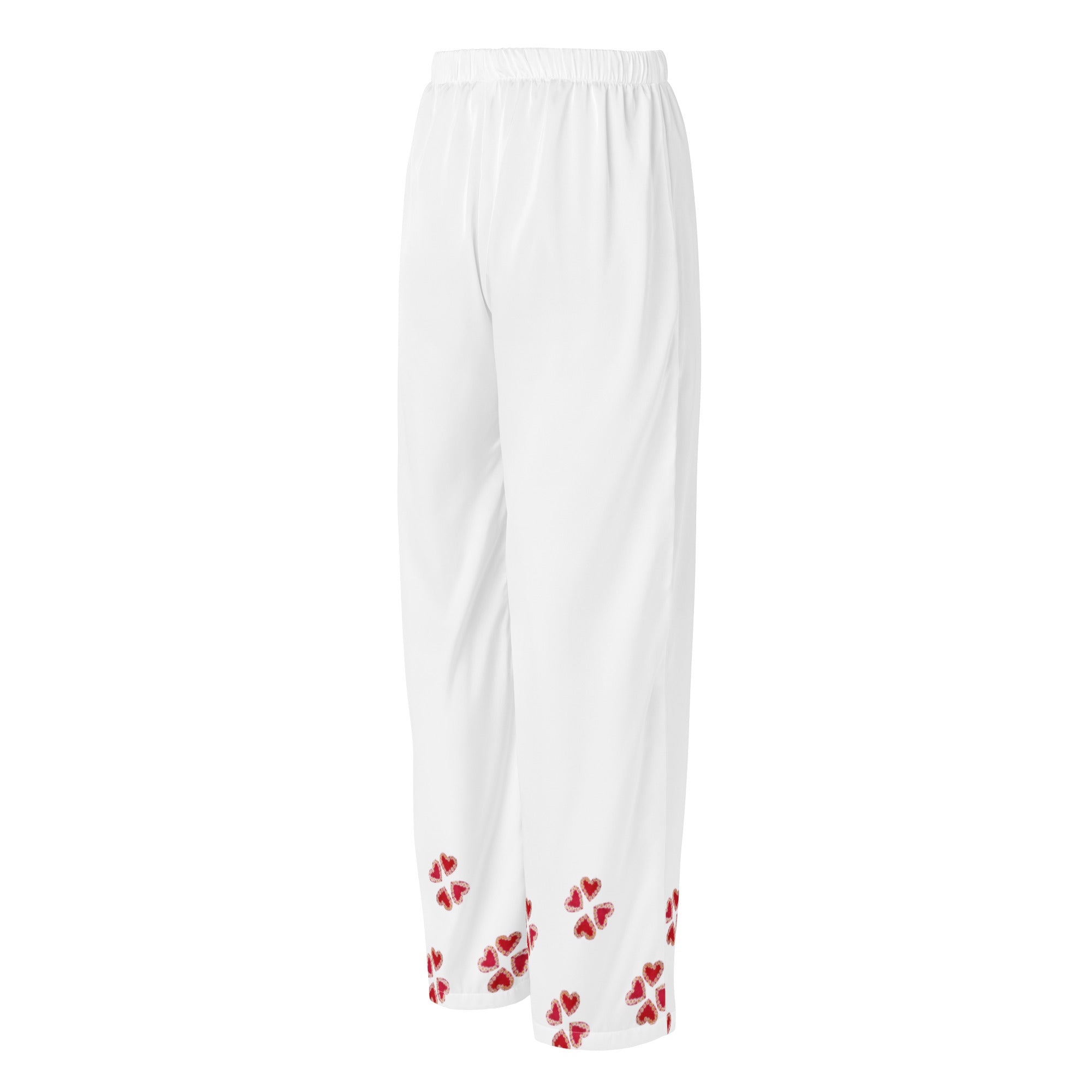 Pantalon de pyjama pour femme "Fleur en cœur" Spring Summer - Intemporel