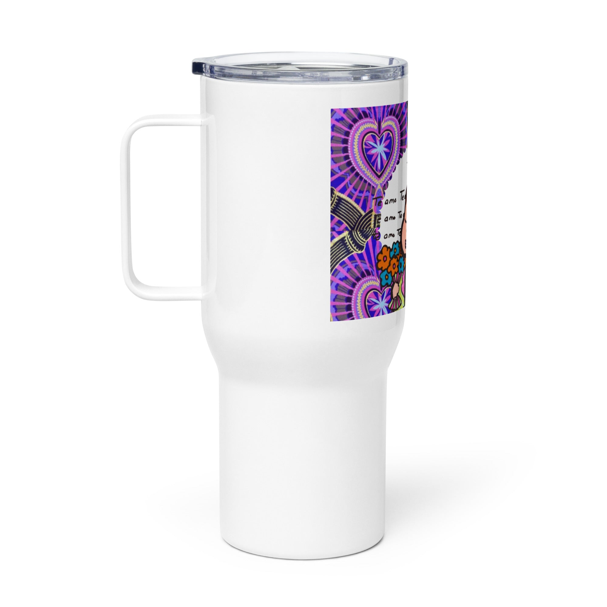 Mug Grande Taille 25oz avec anse Idees Cadeaux "Doux Message" Design Personnage "Petite Mama"2025