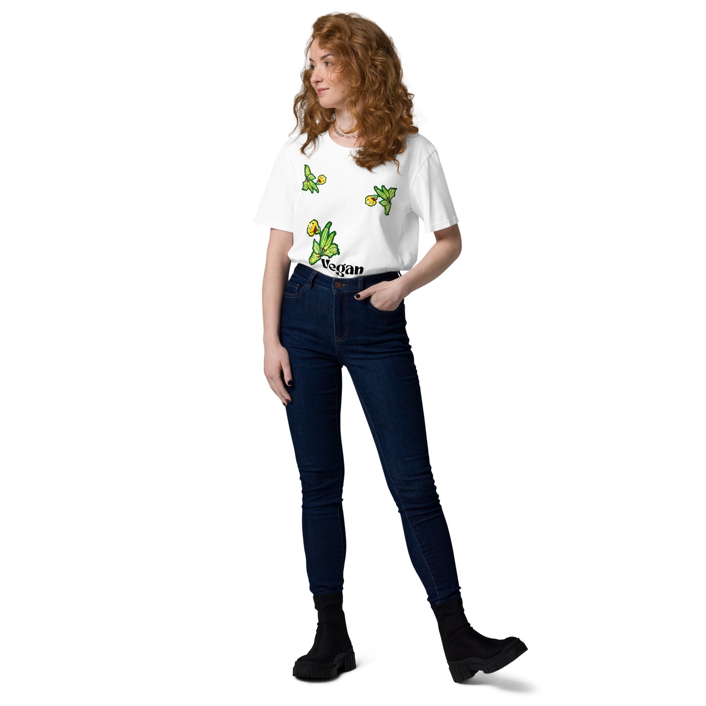 T-shirt unisexe en coton biologique '' Vegan'' Design SM Créations 2025 - Spring Summer 2025