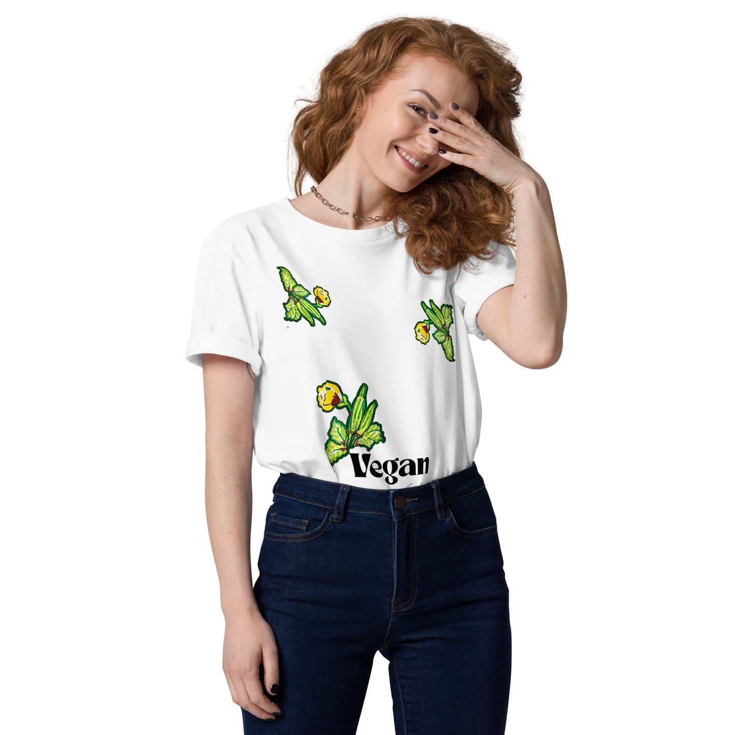 T-shirt unisexe en coton biologique '' Vegan'' Design SM Créations 2025 - Spring Summer 2025