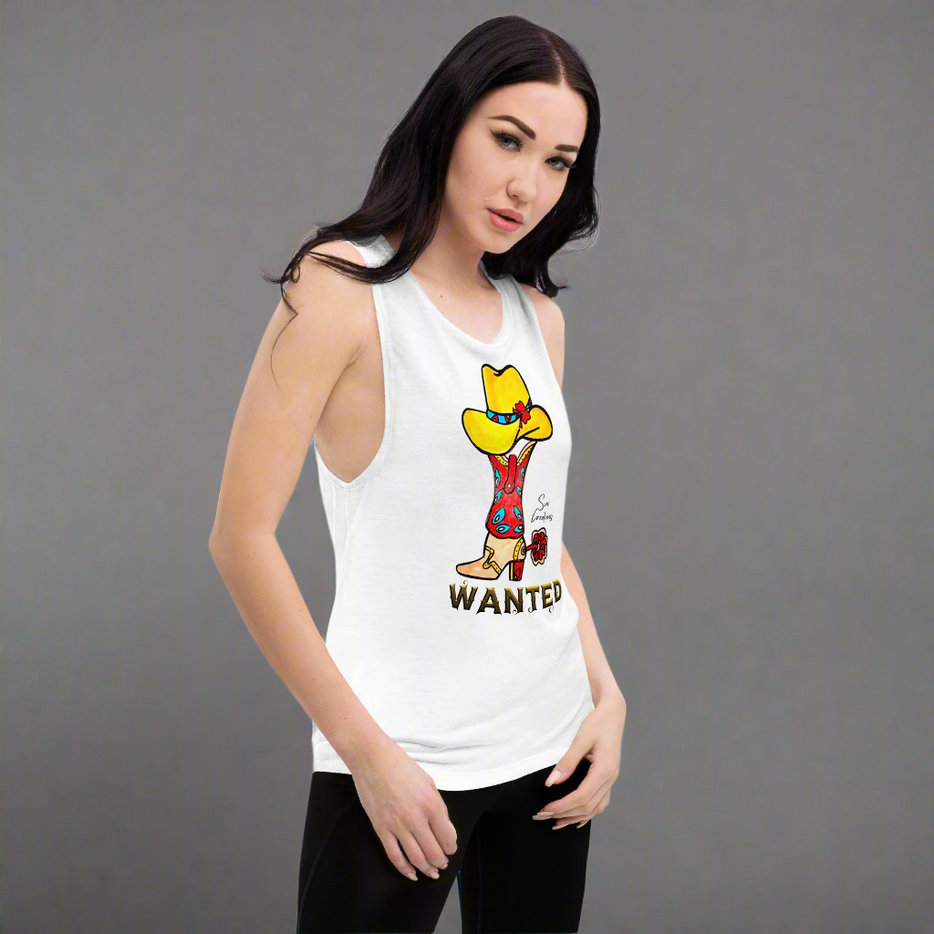 T-Shirt sans Manches pour Femme ''Wanted'' Summer 2025